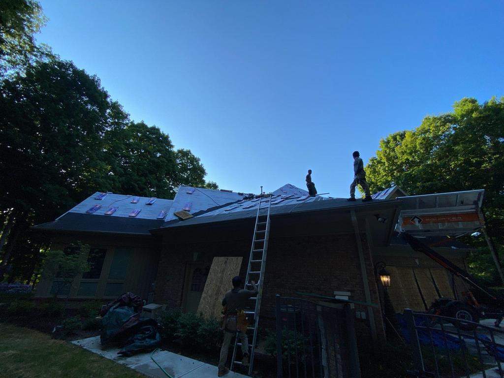 Residential Roofing Installation using GAF Timberline HDZ Barkwood by Nitro Roofing and Construction
