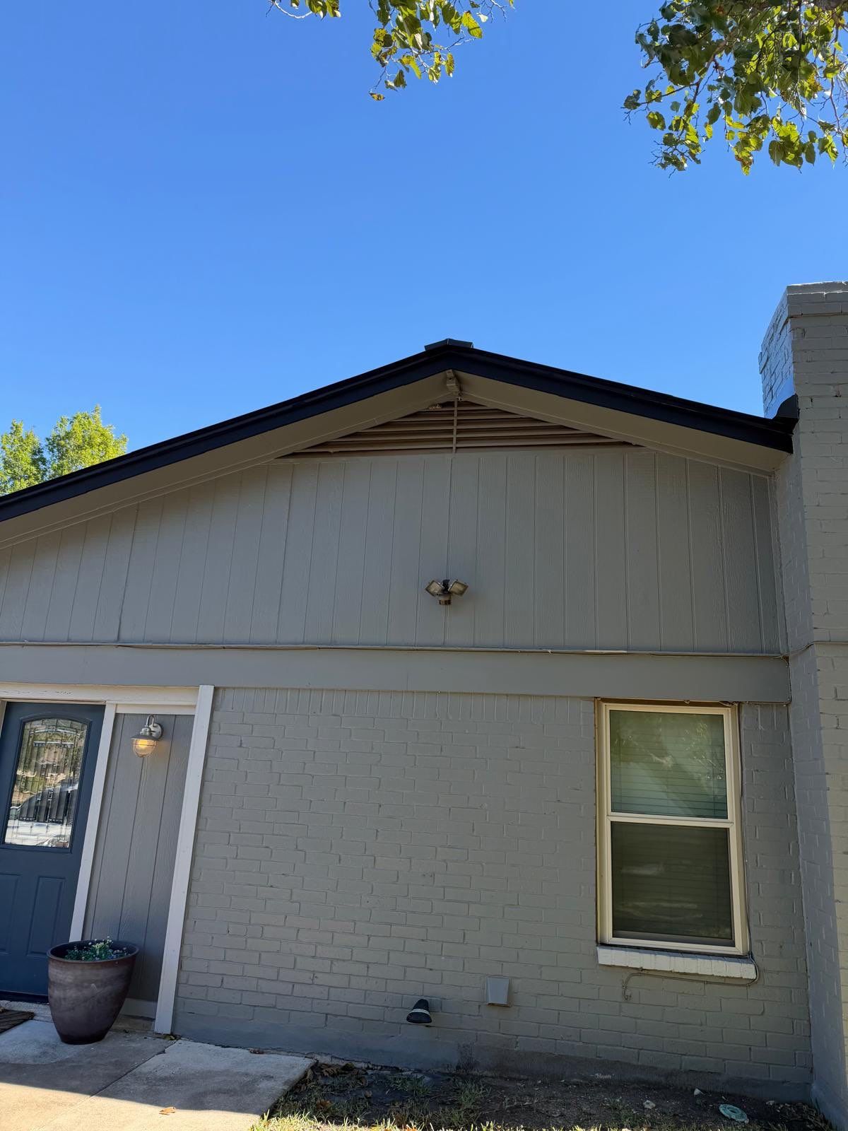 Residential Roof Replacement using Matte Black 24g by Action Exteriors Austin