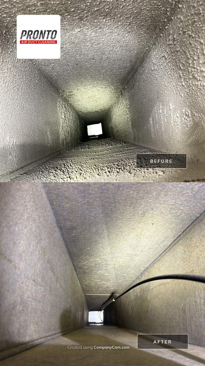 Air duct cleaning using Hypervac by Pronto Air Duct Cleaning