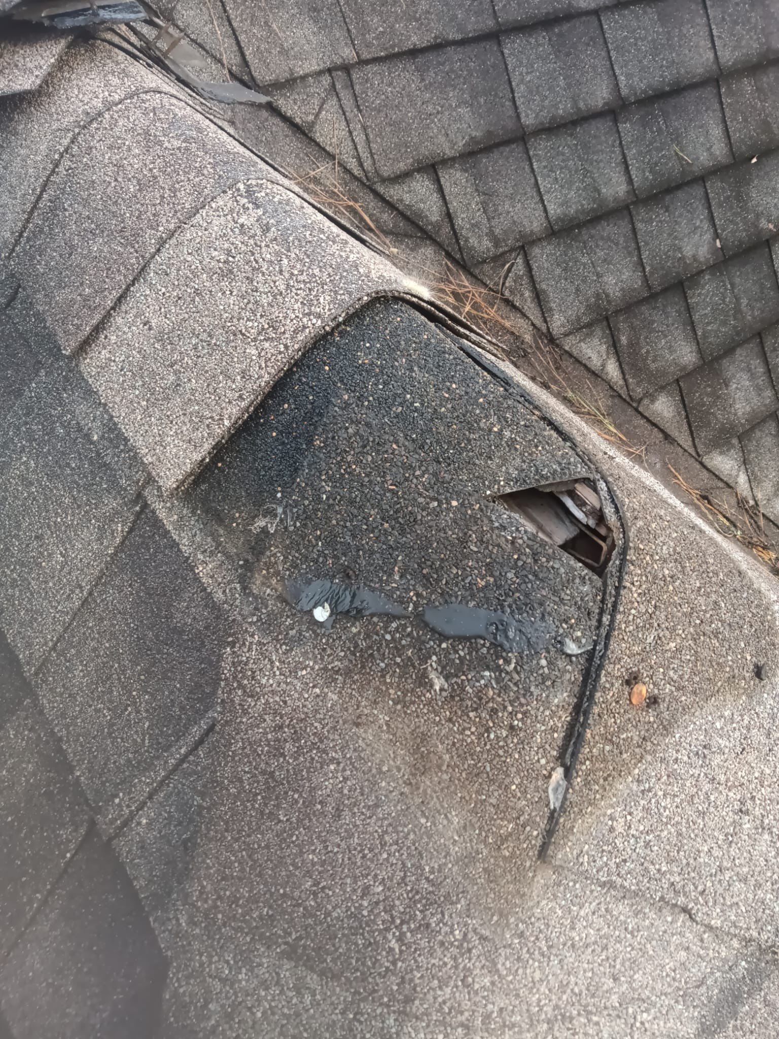 Hail Damage using Owen's Corning Duration (Lifetime) Shingles by Roof Repair Company