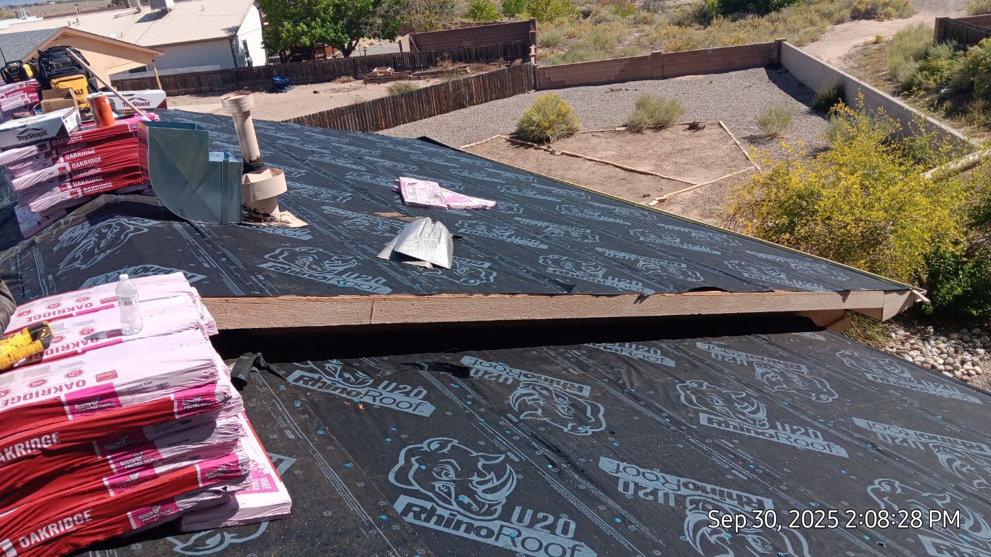 Oakridge Desert tan shingles in Chimayo Meadows by Doyle Roof Masters Inc