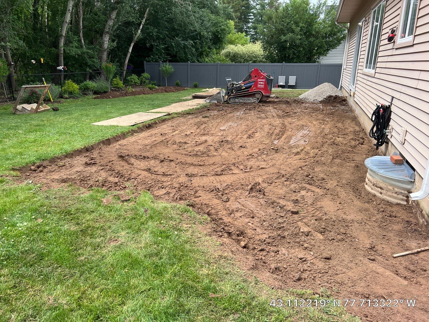 Broom Finished Patio  by NG Masonry & Construction LLC