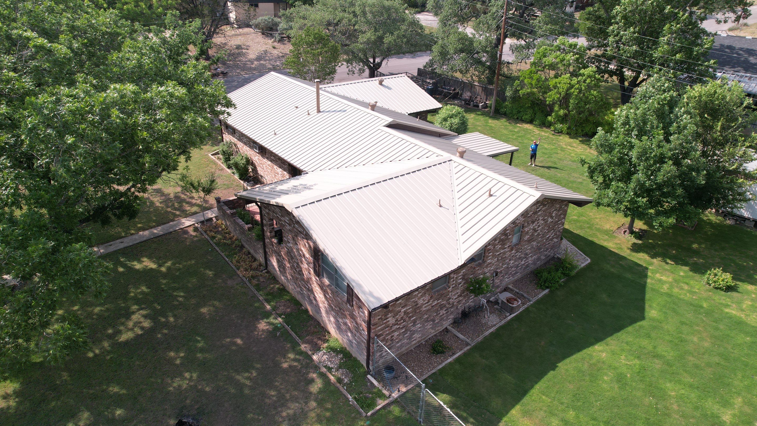 Residential Metal Roof Replacement and Custom Fascia Repair in Kerrville by Rich the Roofer LLC