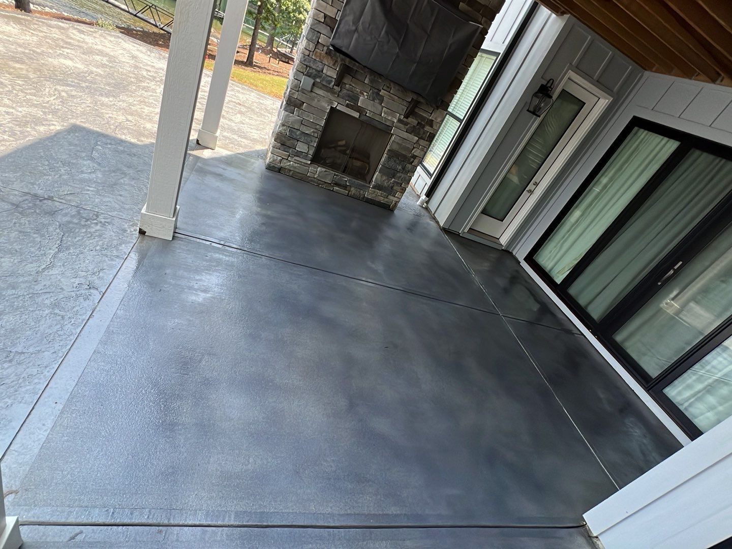 Stamped Concrete Patio by Xtreme Concrete Services