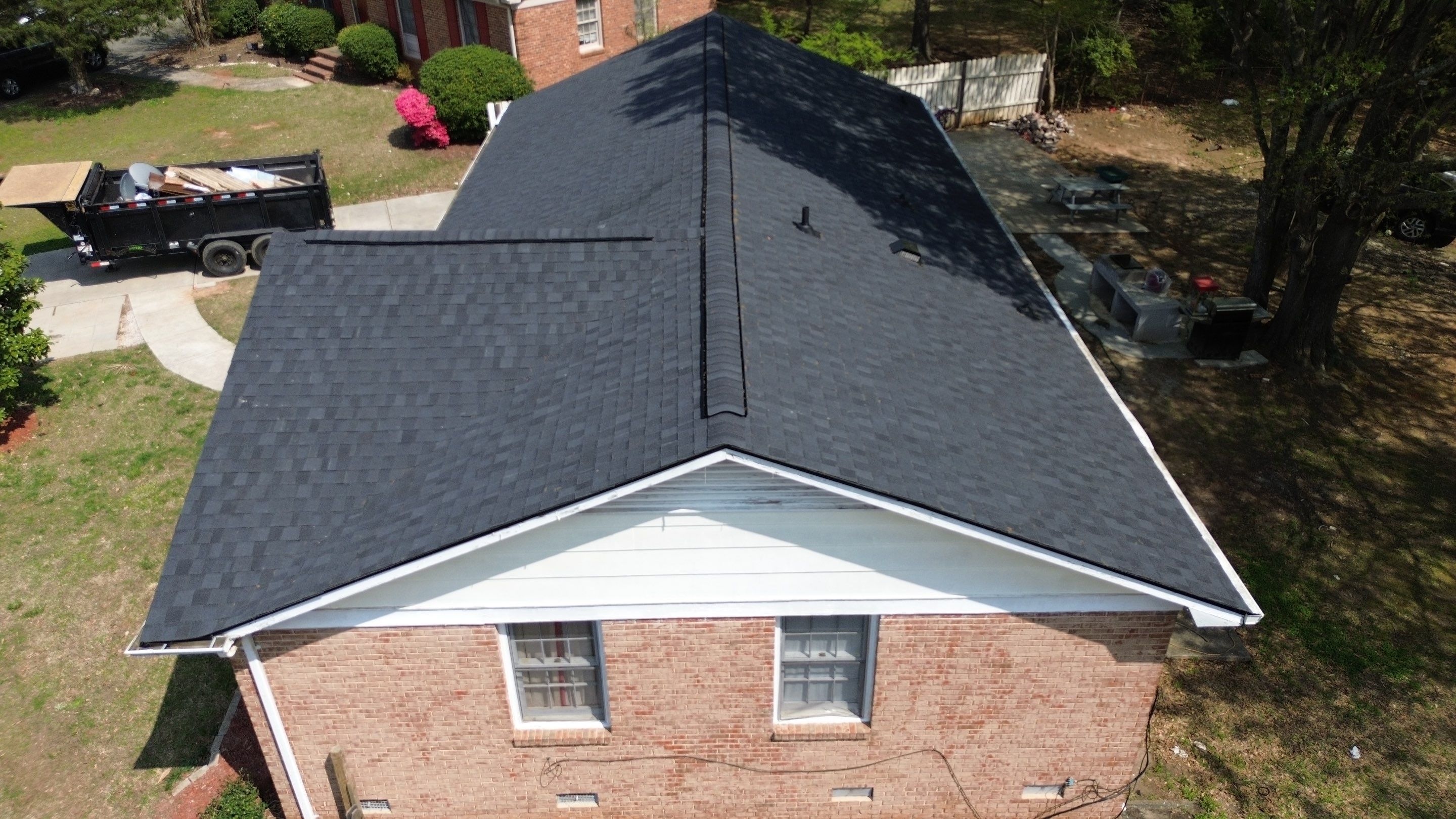 Roof and gutter replacement by hail damage by Just Brilliant Restoration JBR