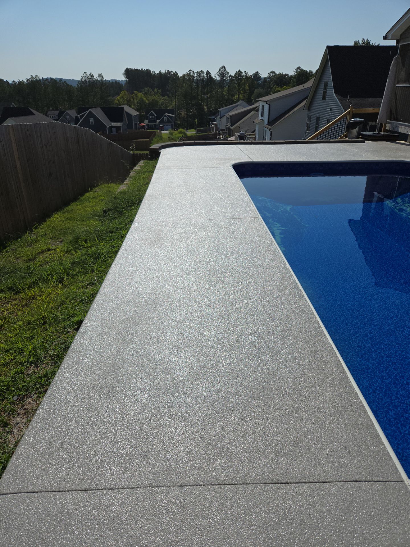 House Renovations! Pool Deck Transformation using Solstice Quartz by Elite Floor Solutions