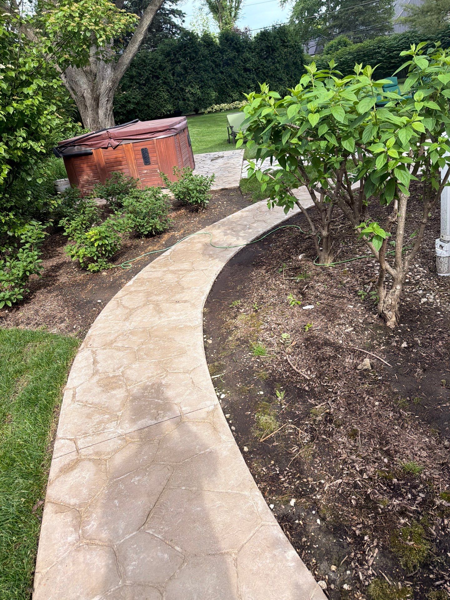 Stamped Concrete Surface Cleaning by Northern Power Washing LLC.