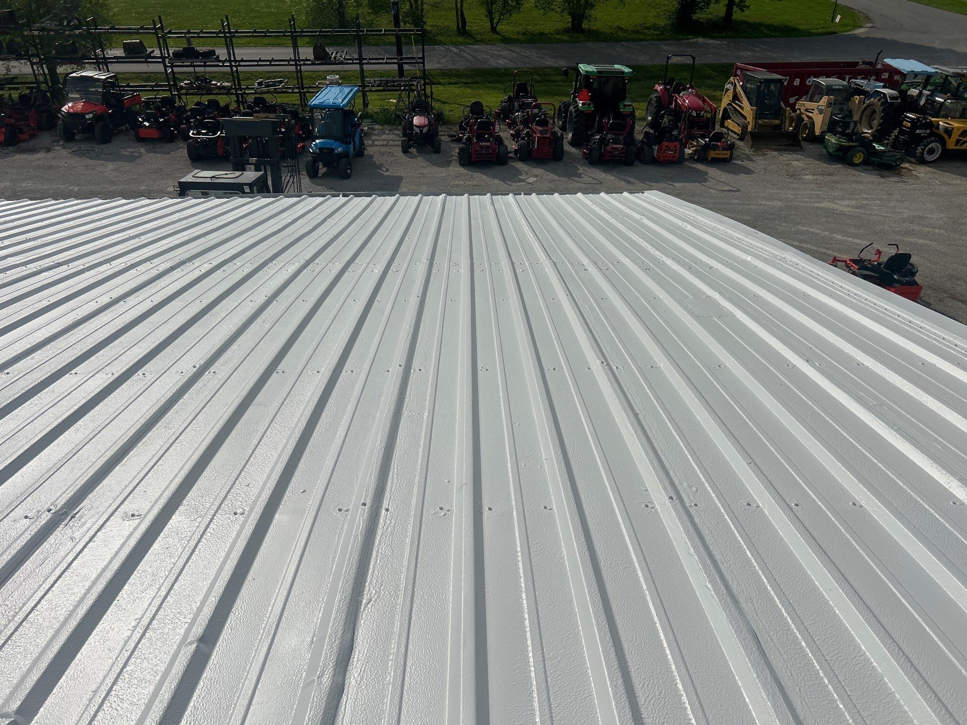 Commercial Metal Roofing Restoration using Coatings by Kentucky Commercial Roofing