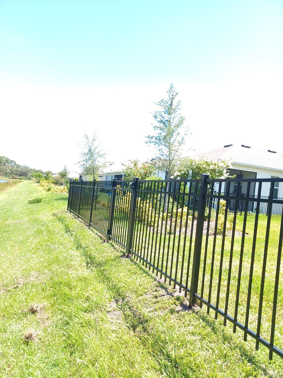 Sarasota, FL 4ft. Tall 3-Rail Black Aluminum Fence by Asap fence and gates, LLC
