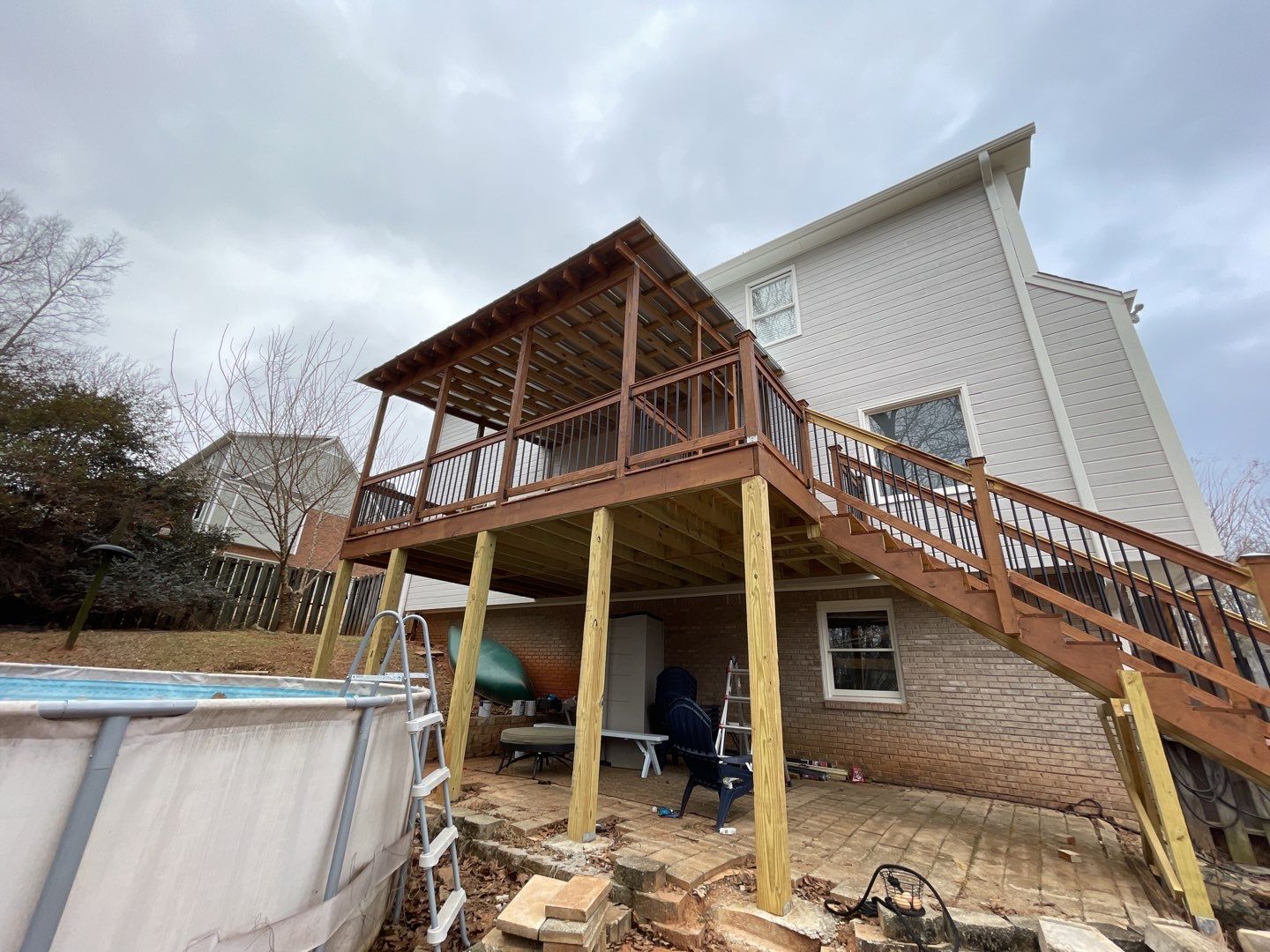 Balmoral Estates Screened Deck  by Pillar and Pine