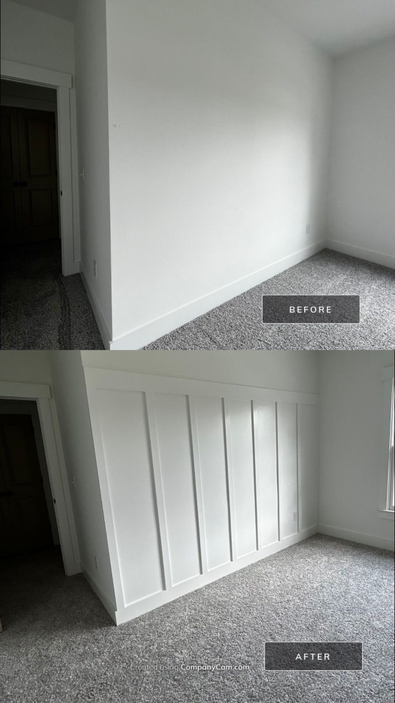 Custom Board and Batten and Interior Painting in Acworth by Swift Home Renovations