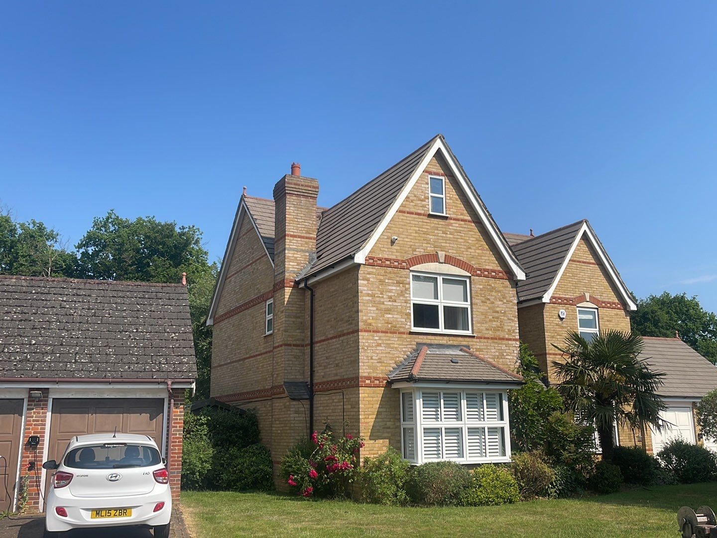 Roof Clean - Biocide Treatment using Honda 15lpm Low Pressure Washing Machine by Ges Exterior Cleaning ltd