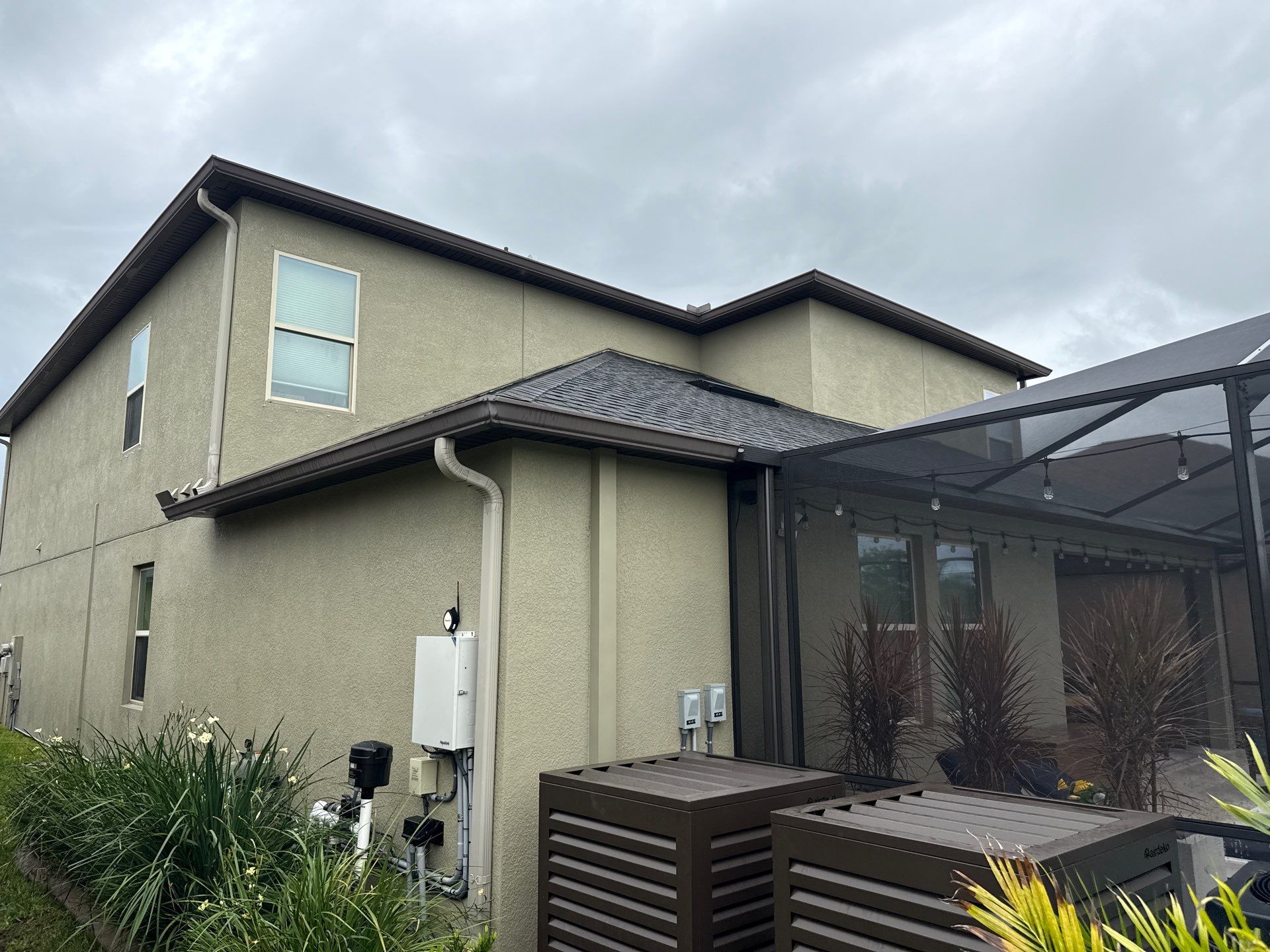 2-Story Asphalt Shingle Roof Cleaning & House Wash – Cypress Mill, Sun City Center, FL by Sunshine AquaWash