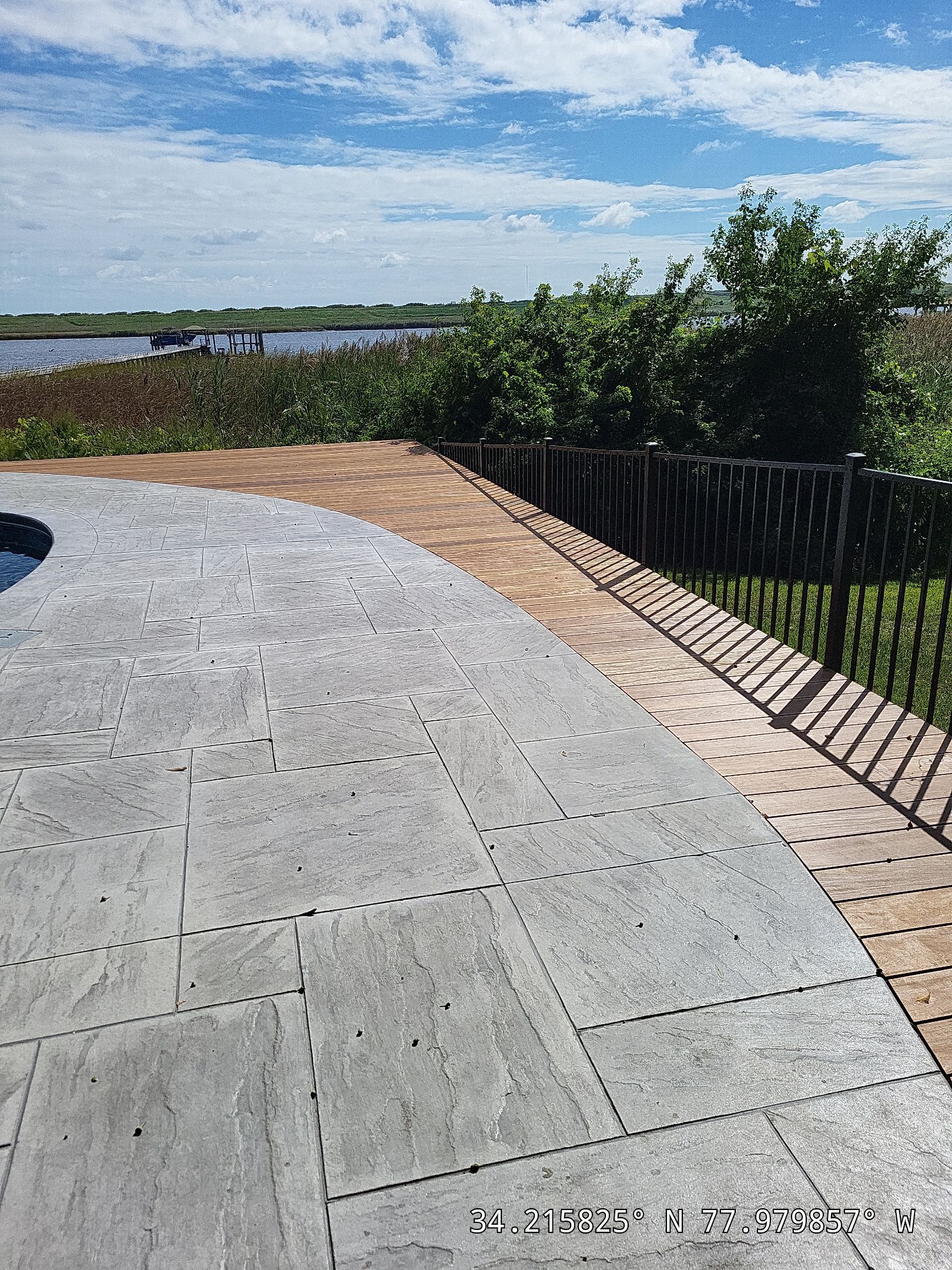 Pool Deck using IPE Decking Groved by RGR Construction and Roofing, LLC