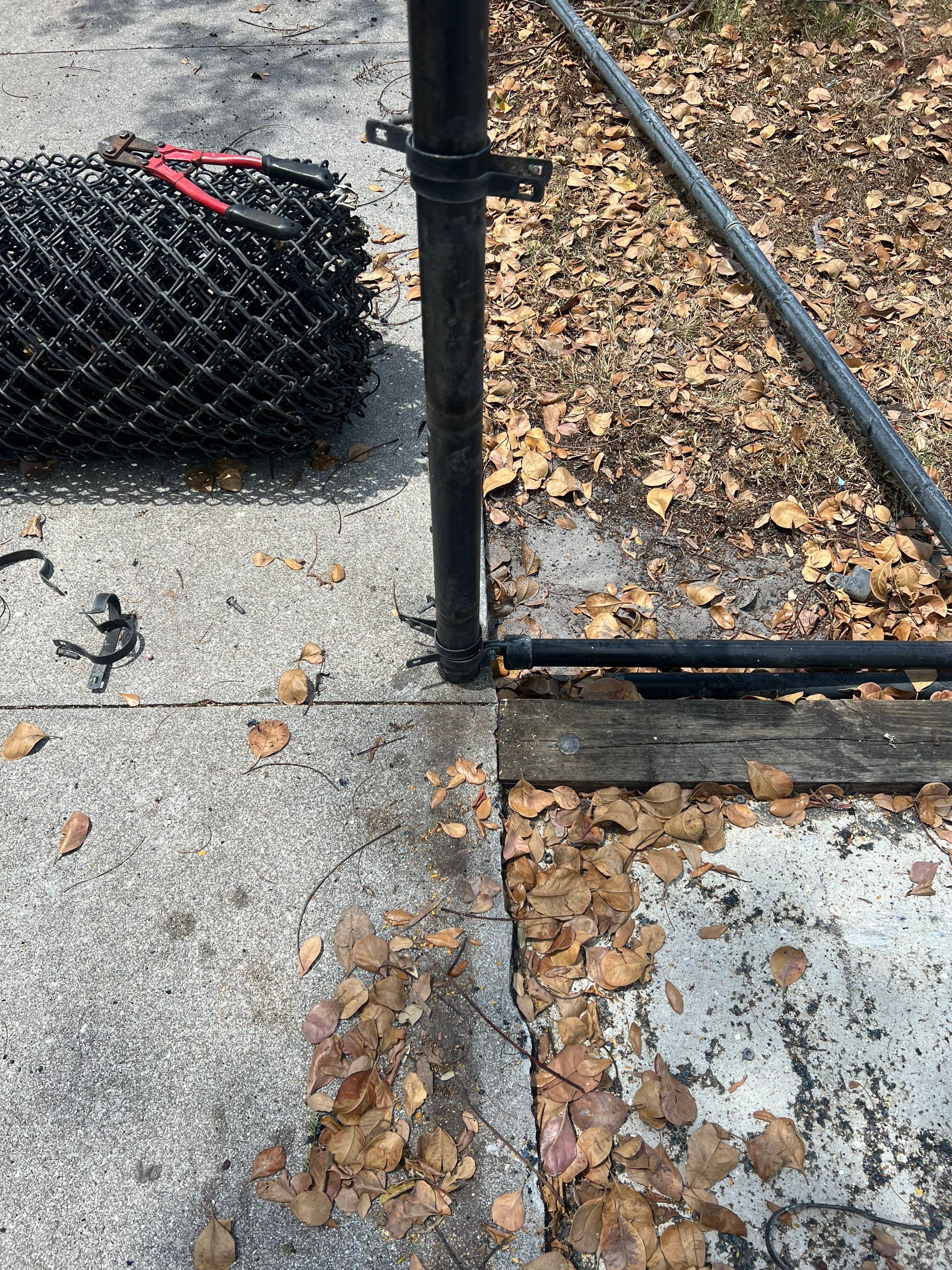Vinyl Coated Chain-link fence for the City of Naples around Fleischmann Park Playground.  by Asap fence and gates, LLC