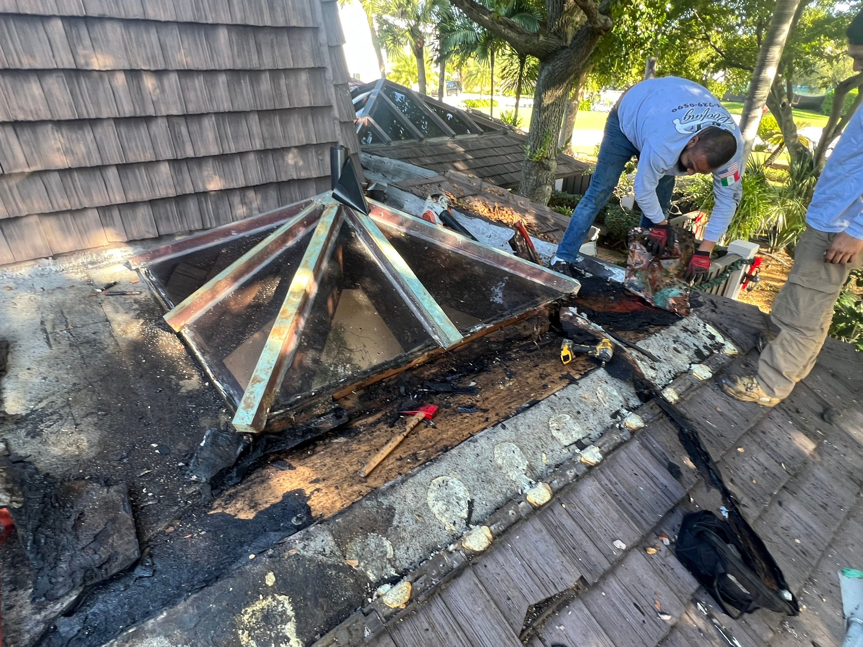 Gatehouse Rd., Sea Ranch Lakes, FL (Skylight Repair) by G&J Roofing 