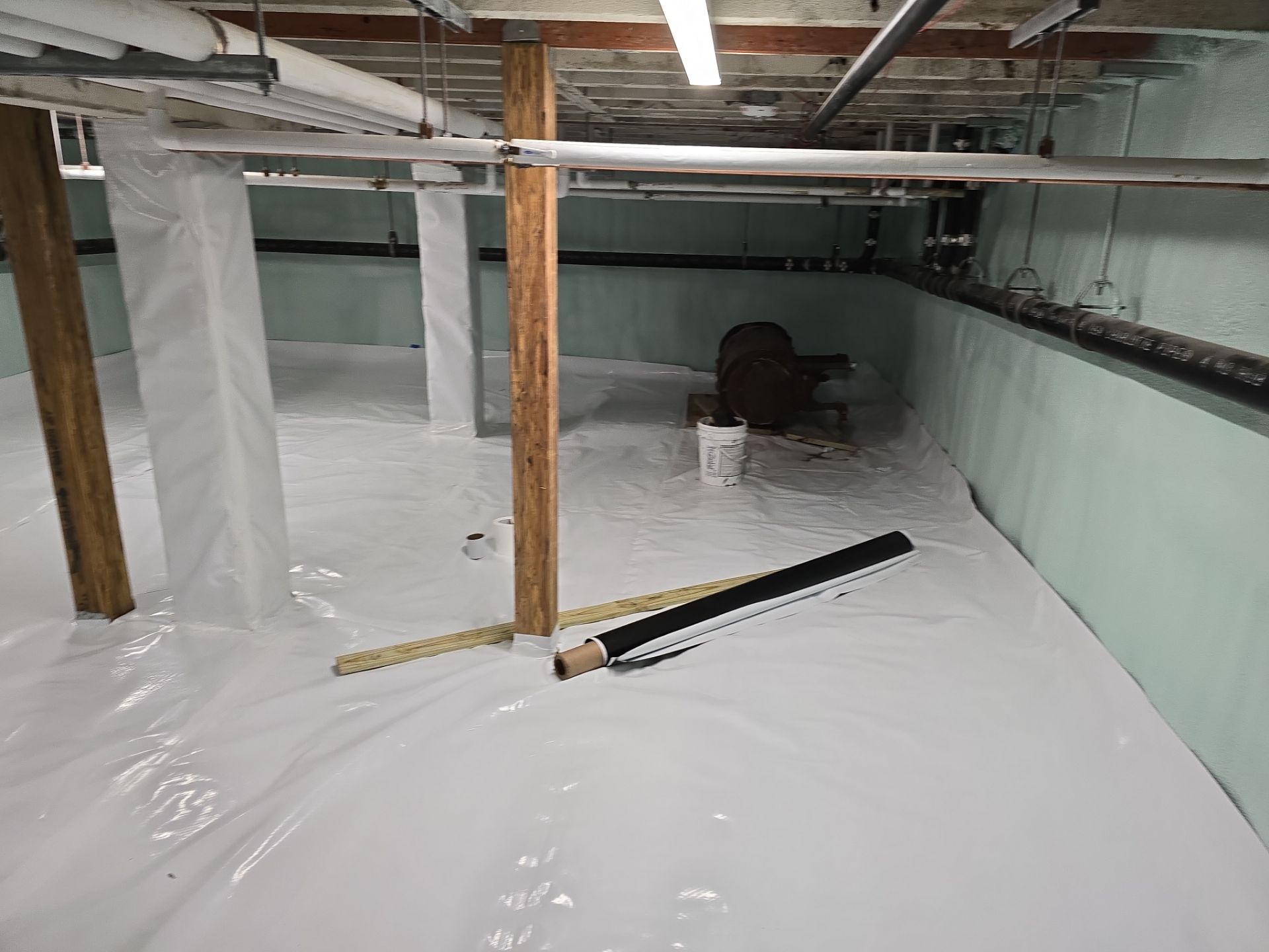 Crawl Space Encapsulation using Closed Cell Spray Foam by NYS Foam & Energy