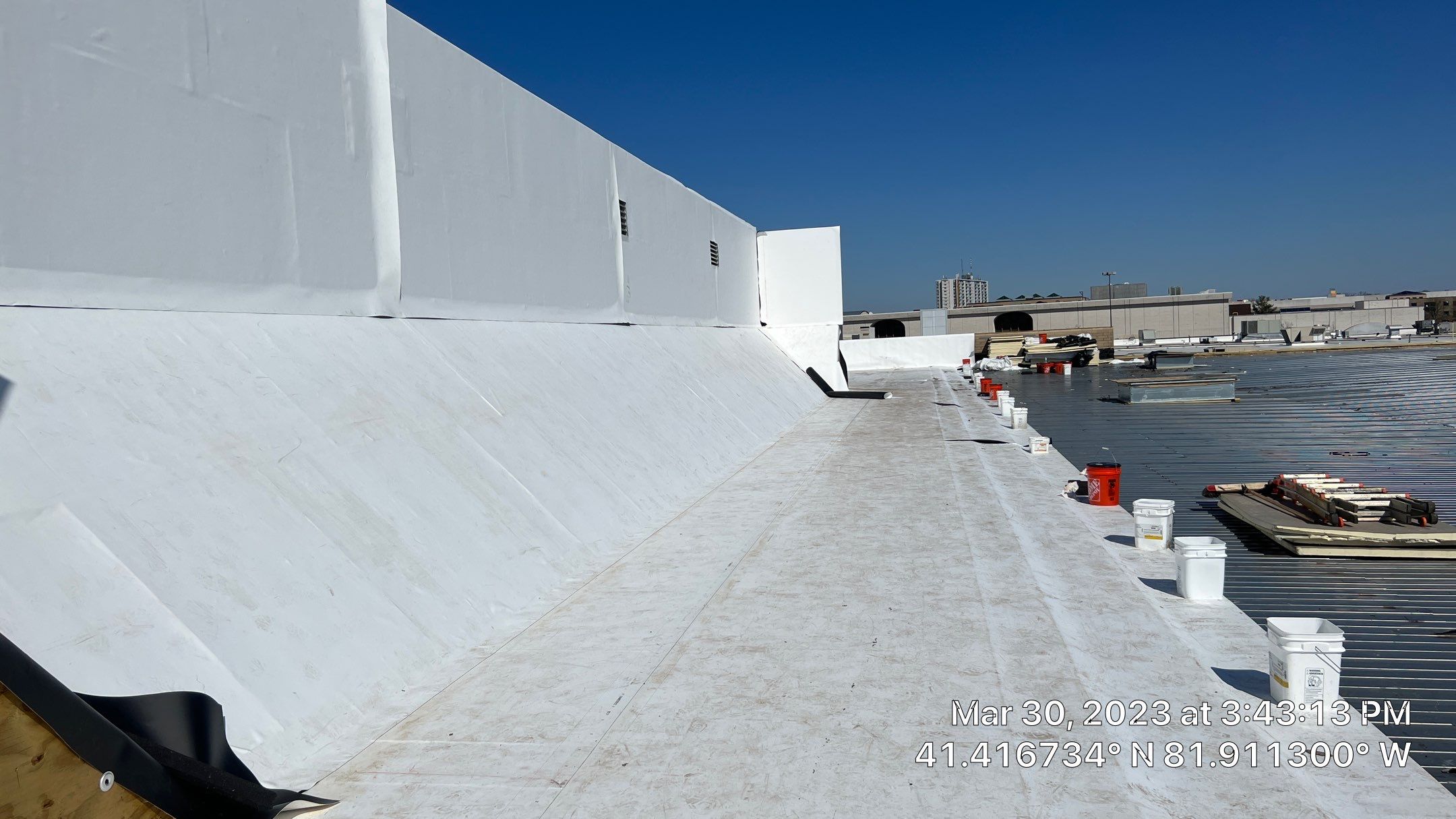 North Olmsted Ohio TPO Roof Install by Gold Star Roofing LLC 