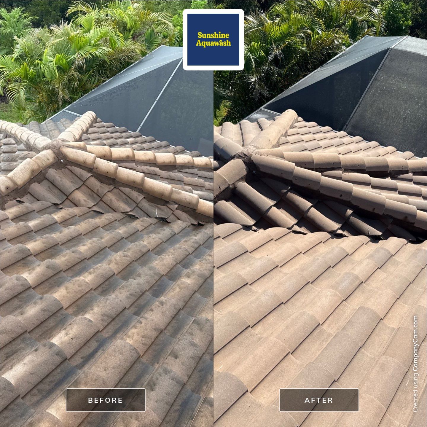 Concrete Tile Roof, Paver Driveway & Lanai Cleaning – Artisan Lakes Esplanade, Palmetto, FL by Sunshine AquaWash