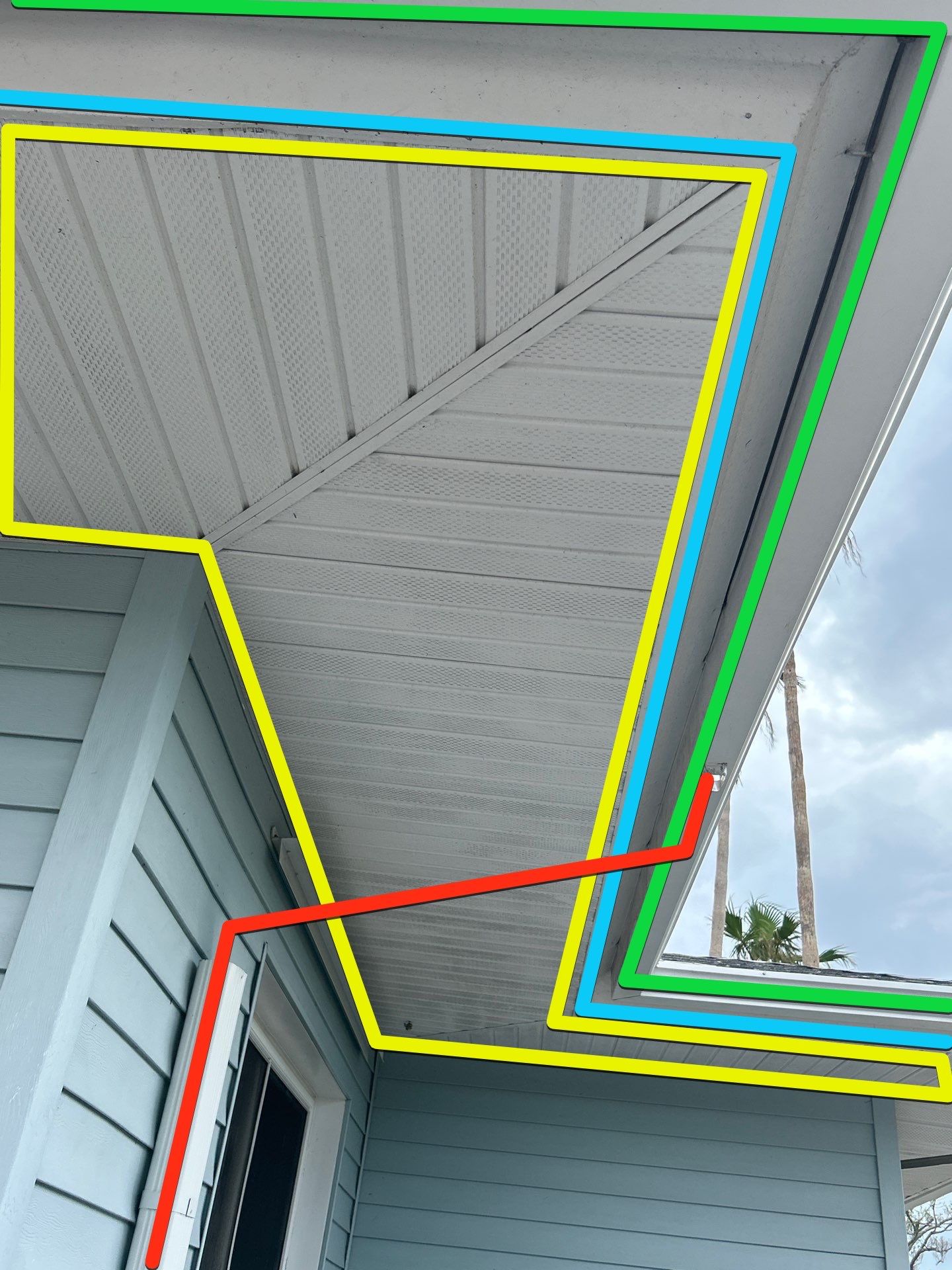 White Soffit and Fascia Upgrade in Longboat Key FL by Gutter Professors