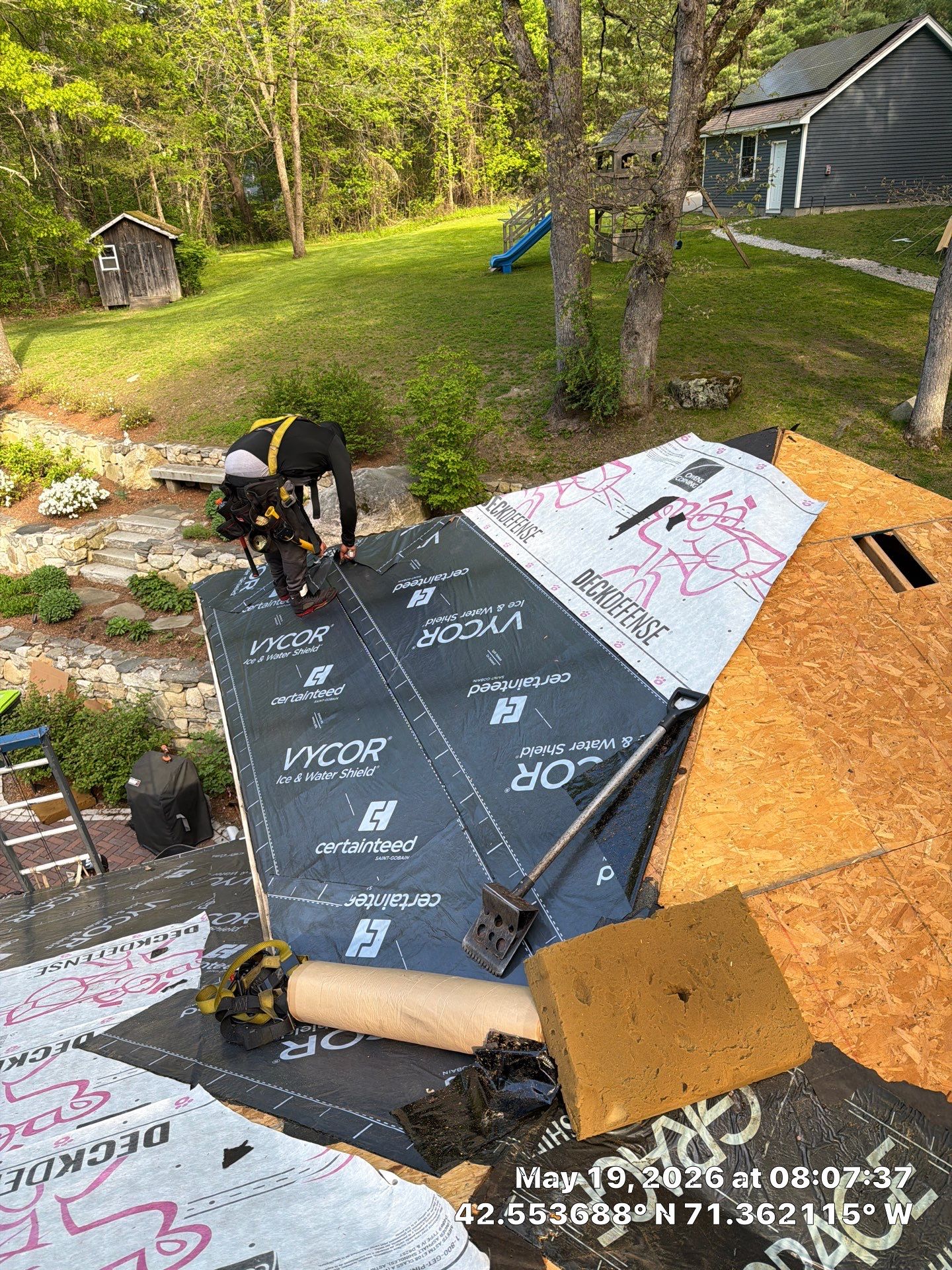 Roof Replacement + Metal Valleys + Snow Belt + Skylights — Carlisle, MA by Mighty Dog Roofing of Greater Middlesex County