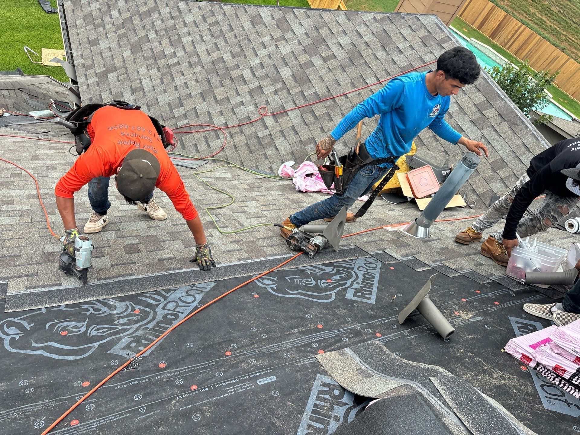 Residential Roofing Installation using Owen's Corning Duration (Lifetime) Shingles by Roof Repair Company