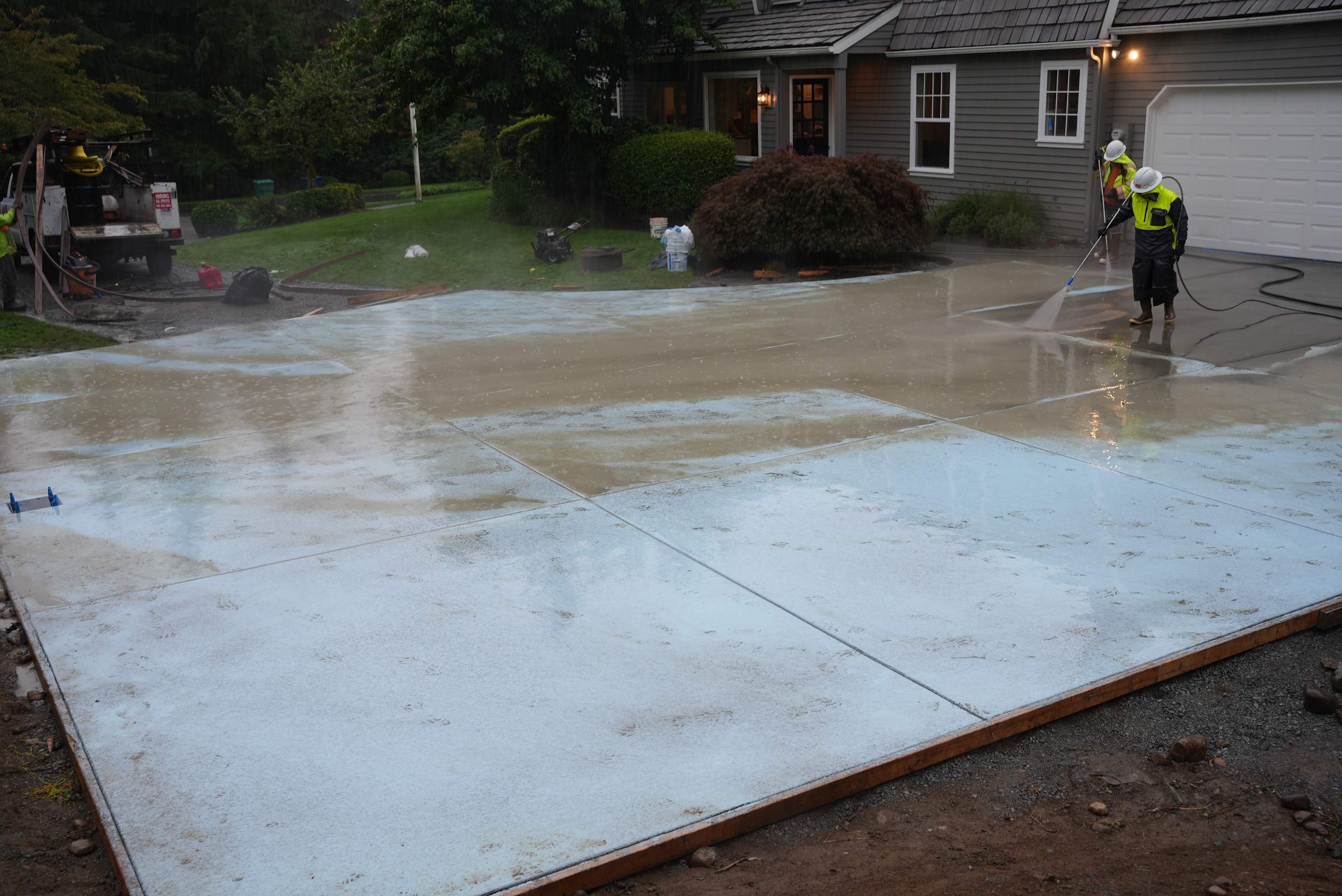 Sand Finish Concrete Driveway & Power Wash | Woodinville  by Jireh Asphalt & Concrete Inc 