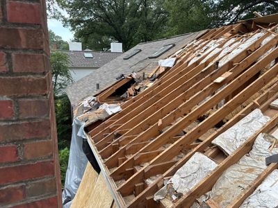 Structural Restoration and Asphalt Shingle Roof Replacement with Interior Repairs in East Memphis