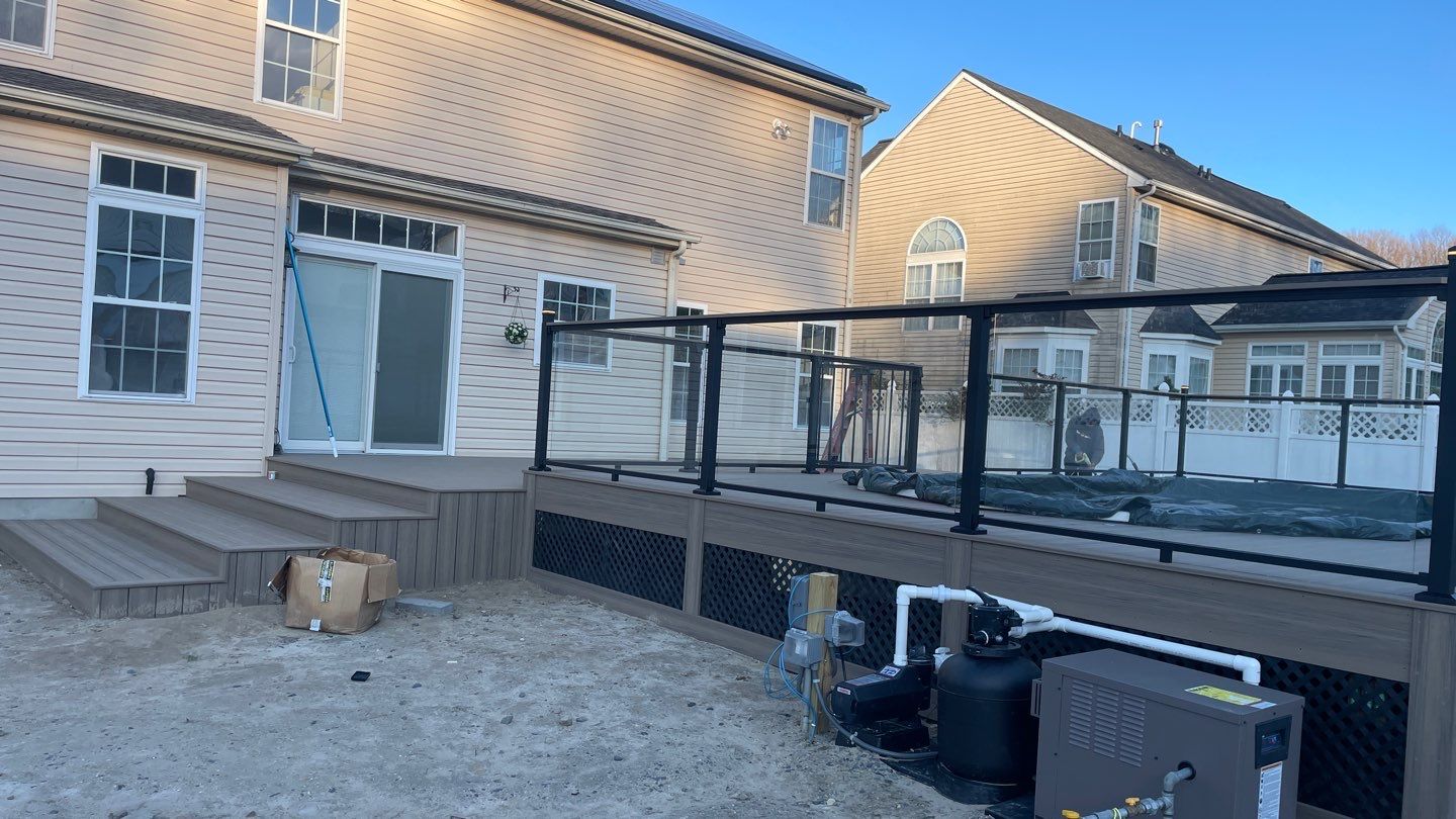 new pool deck in Howell by deck guardian