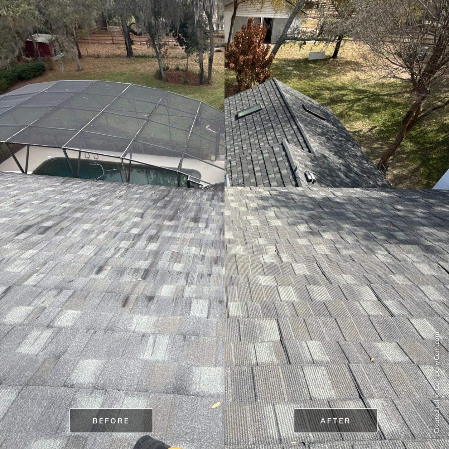 Stone-Coated Metal Roof Cleaning by Mallard Systems