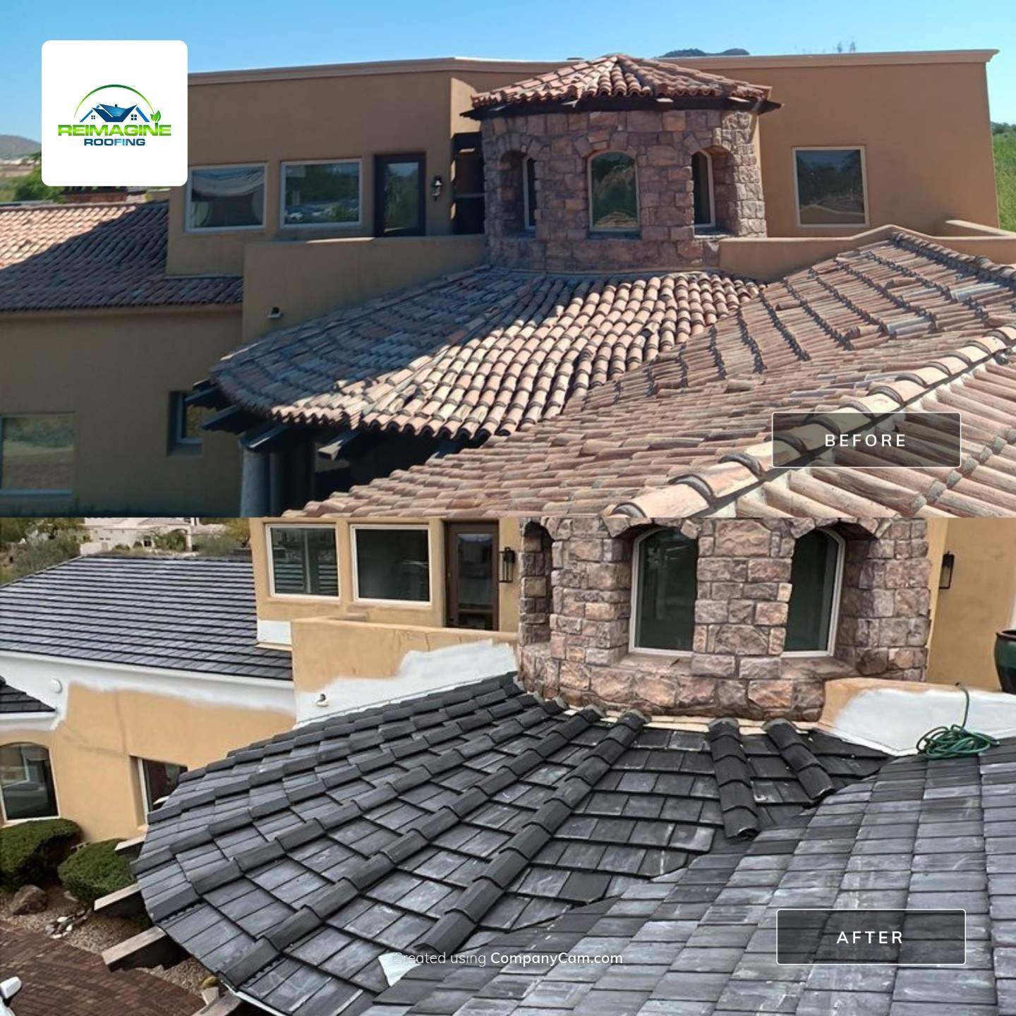 Onyx Concrete Tile by Reimagine Roofing