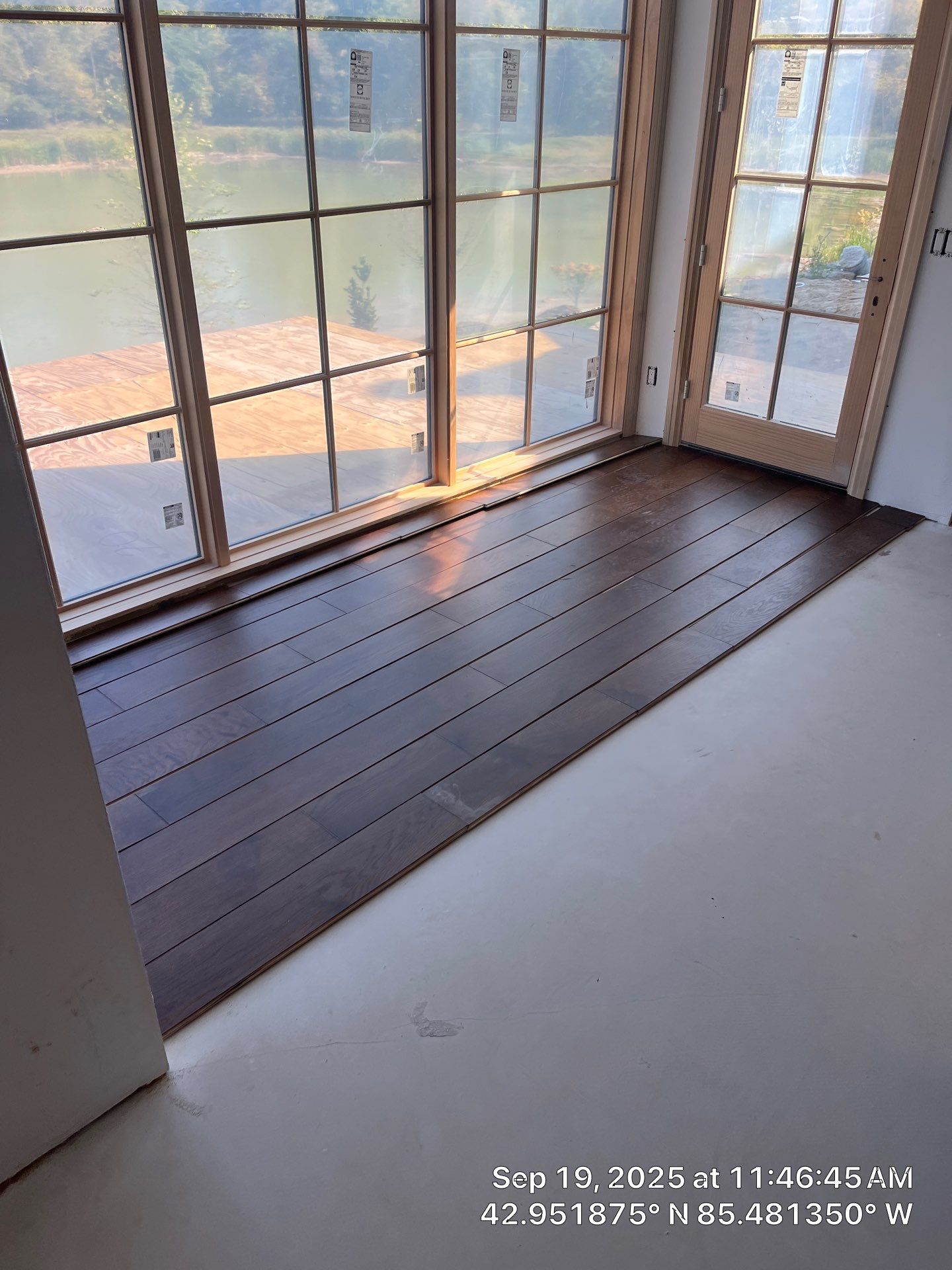 Stunning Ada Brownstone - Custom Staircase, Pattern Floor by RTBaldwin Hardwood Floors