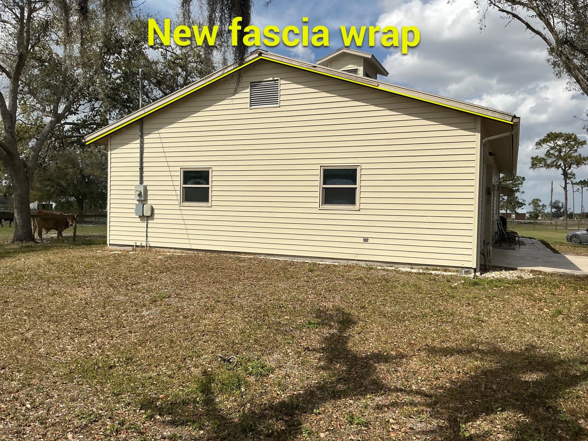 New Metal Soffit & Fascia Installation in Myakka City, FL  by Gutter Professors