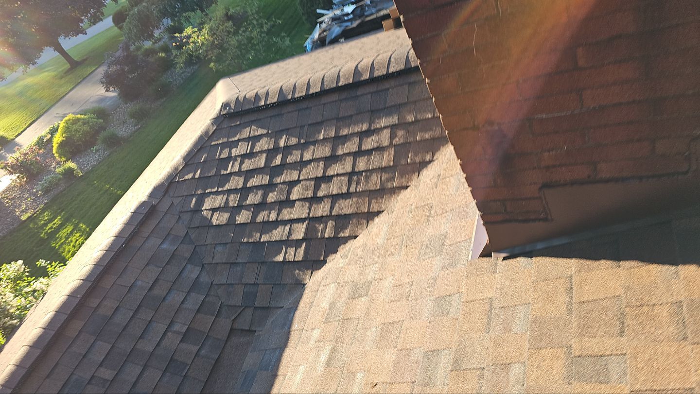 Atlas Pinnacle, Color, Burnt Hickory, Drip Edge, Color, Royal Brown by Eagle Eye Roofing