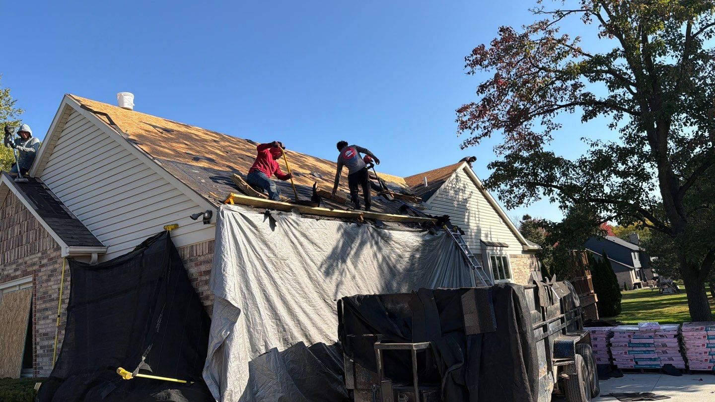 Roof Replacement using Owens Corning Teak by 180 Contractors