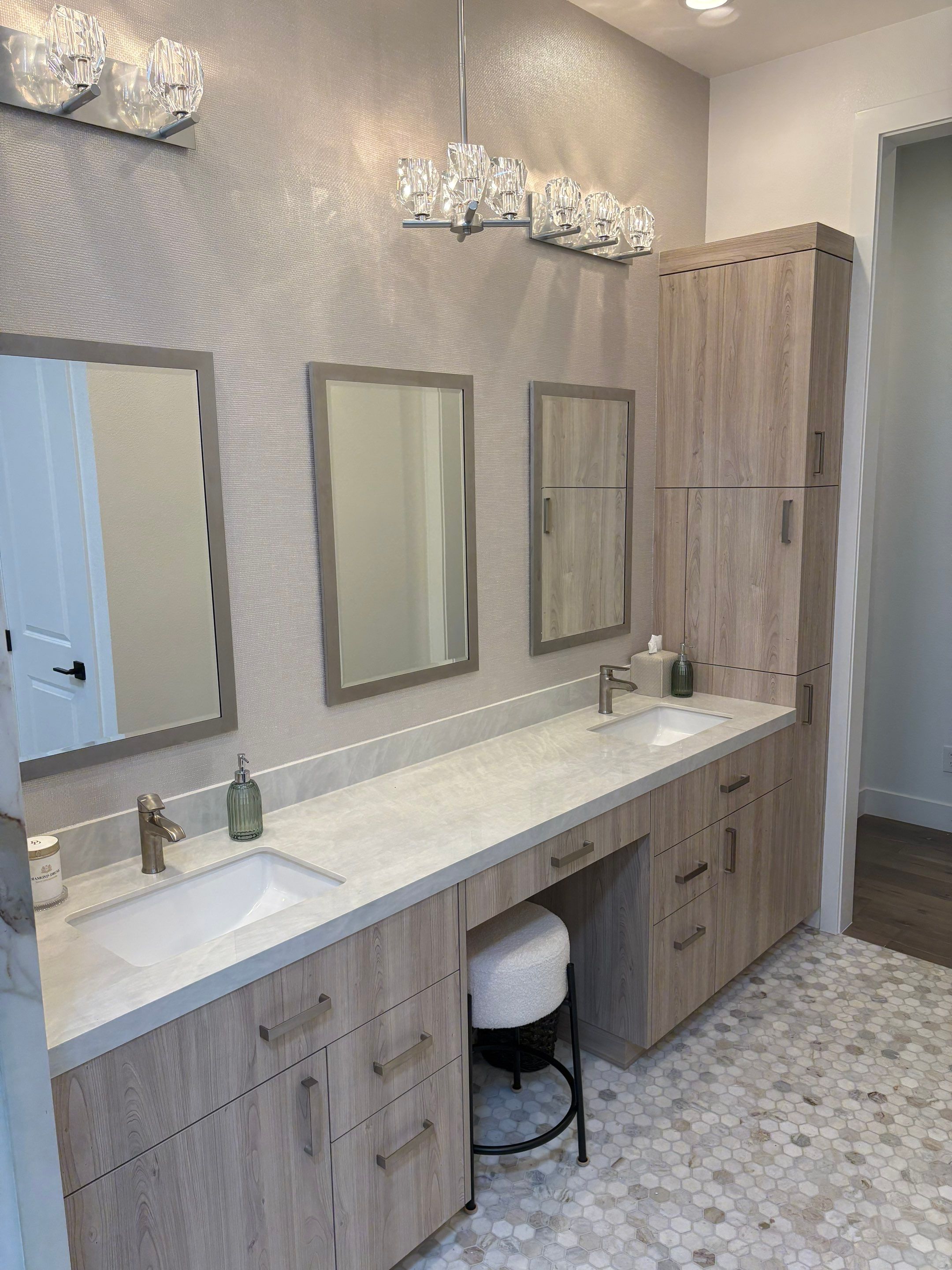 Master bath remodel by Level Builders