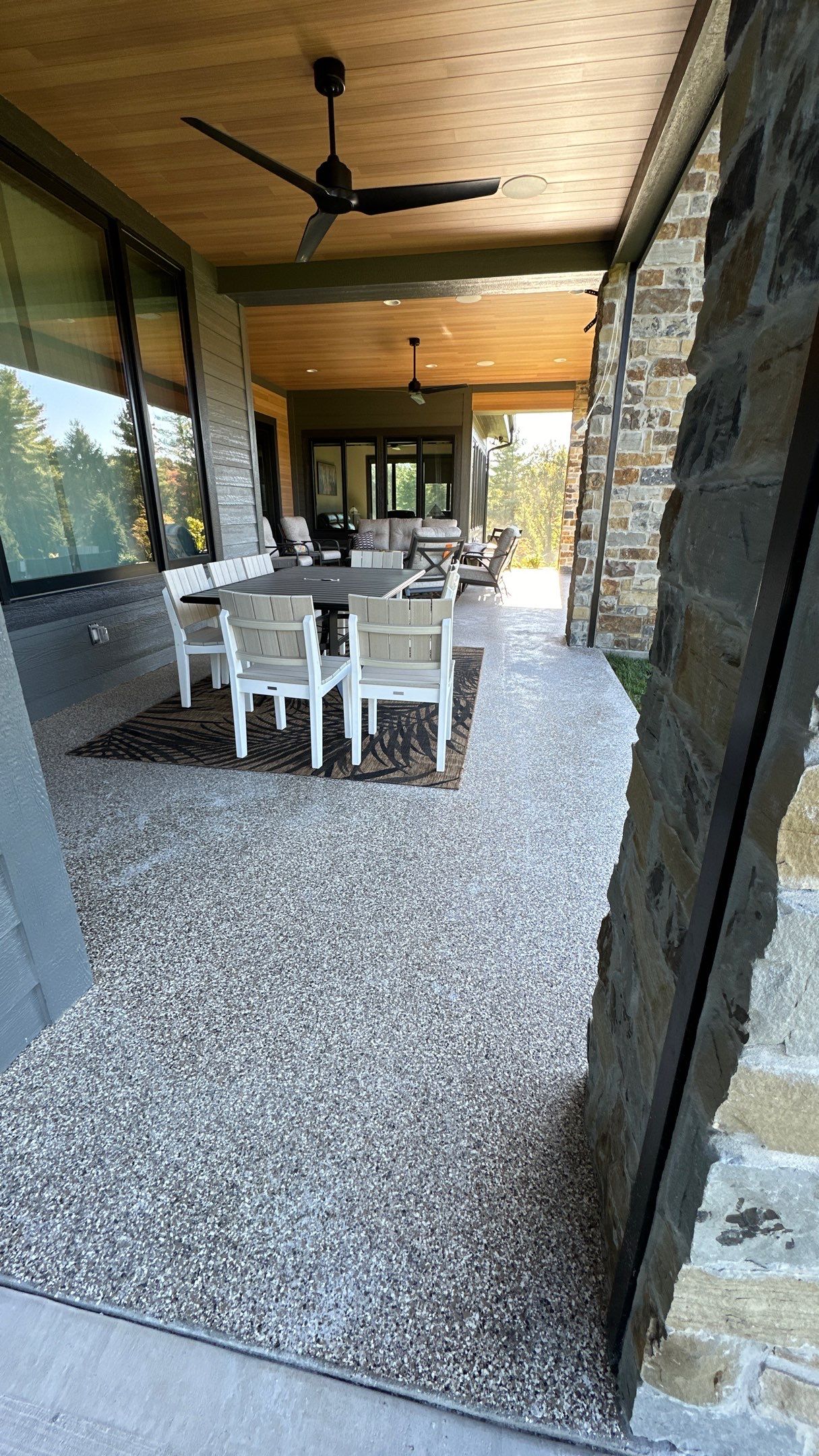 Check out how much a difference a new flake floor can make  by Banner Garage