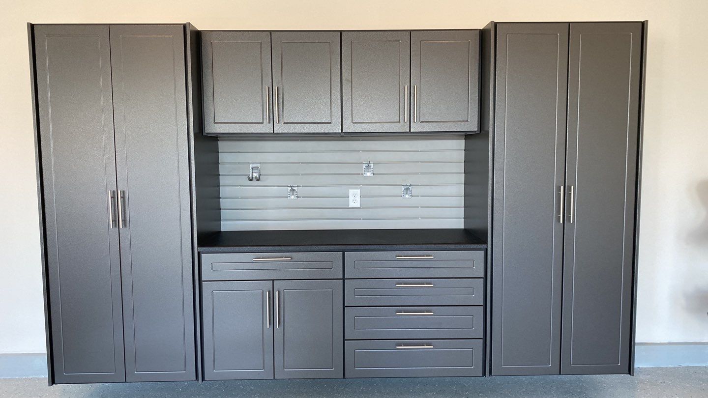 Monte L. adds storage to garage! by Banner Garage