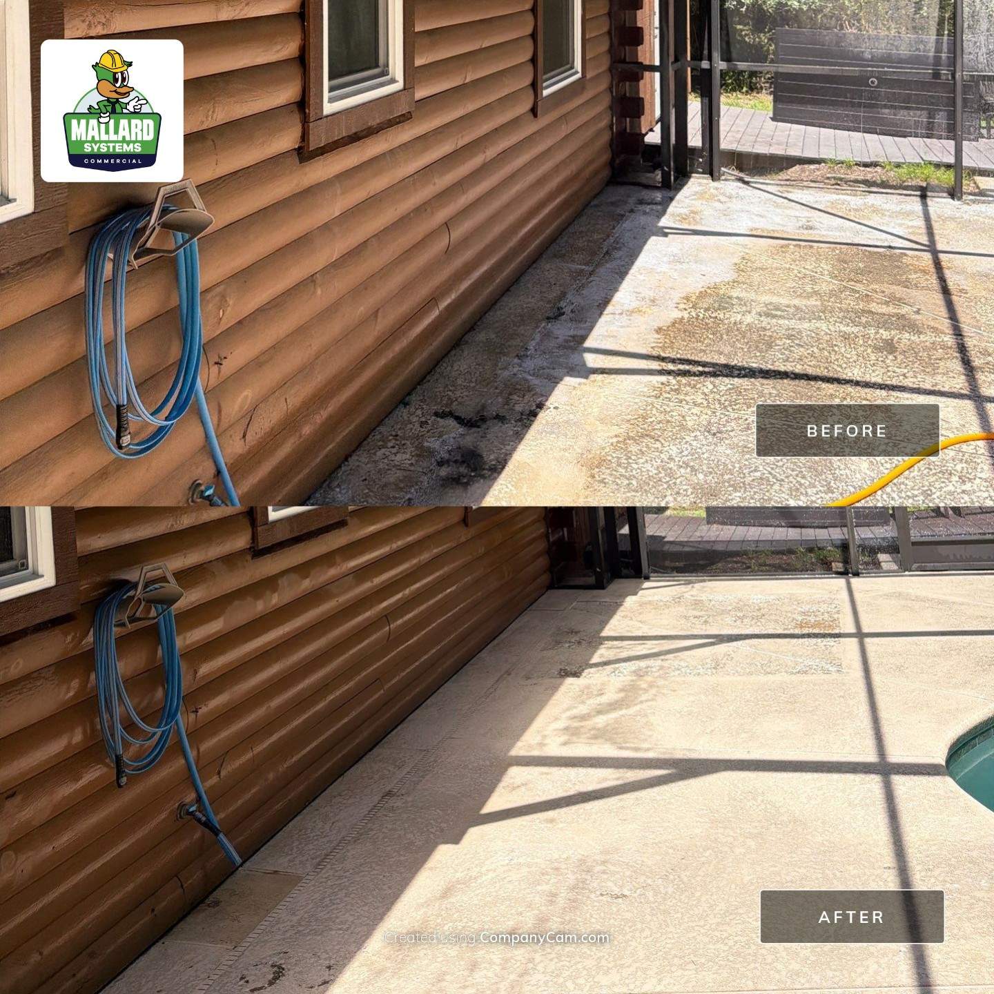 Screen Enclosure and Pool Deck Cleaning in Orlando by Mallard Systems