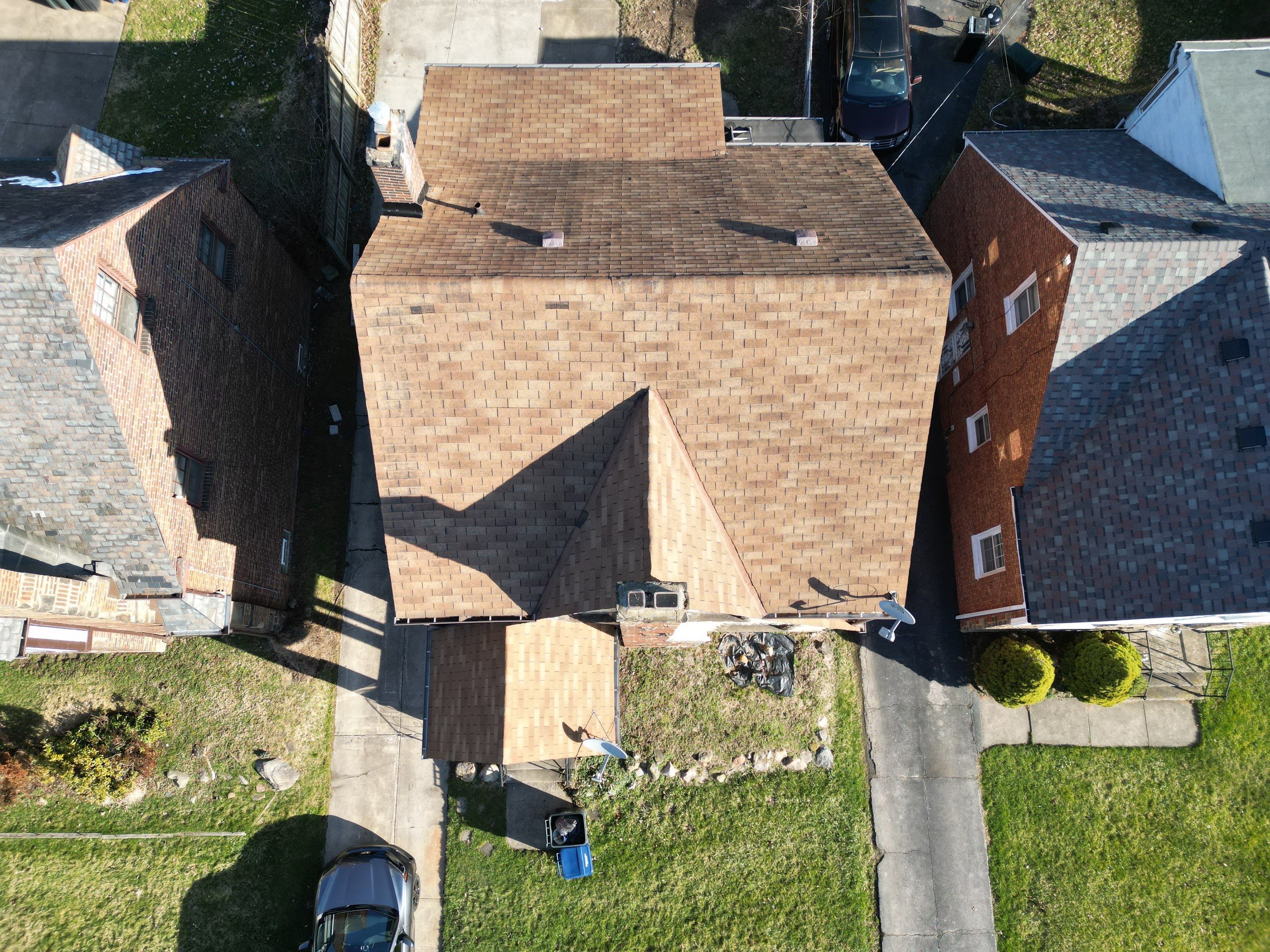 Cleveland Heights Residential Roof Replacement using GAF Timberline HDZ Mission Brown by Atlas Roofing & Restoration
