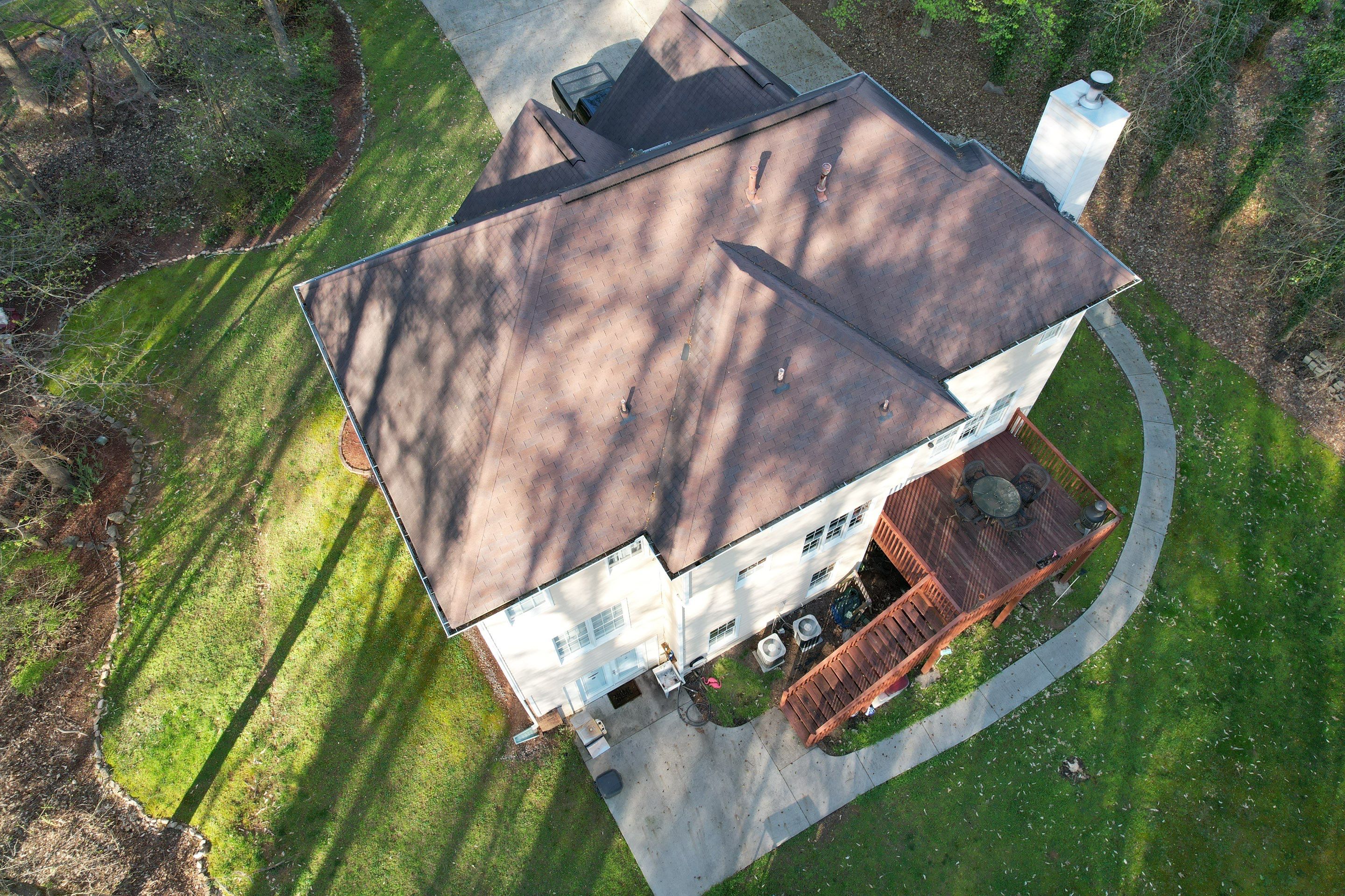 Residential Roofing Installation using Owens Corning Chateau Green  by Inspector Roofing and Restoration
