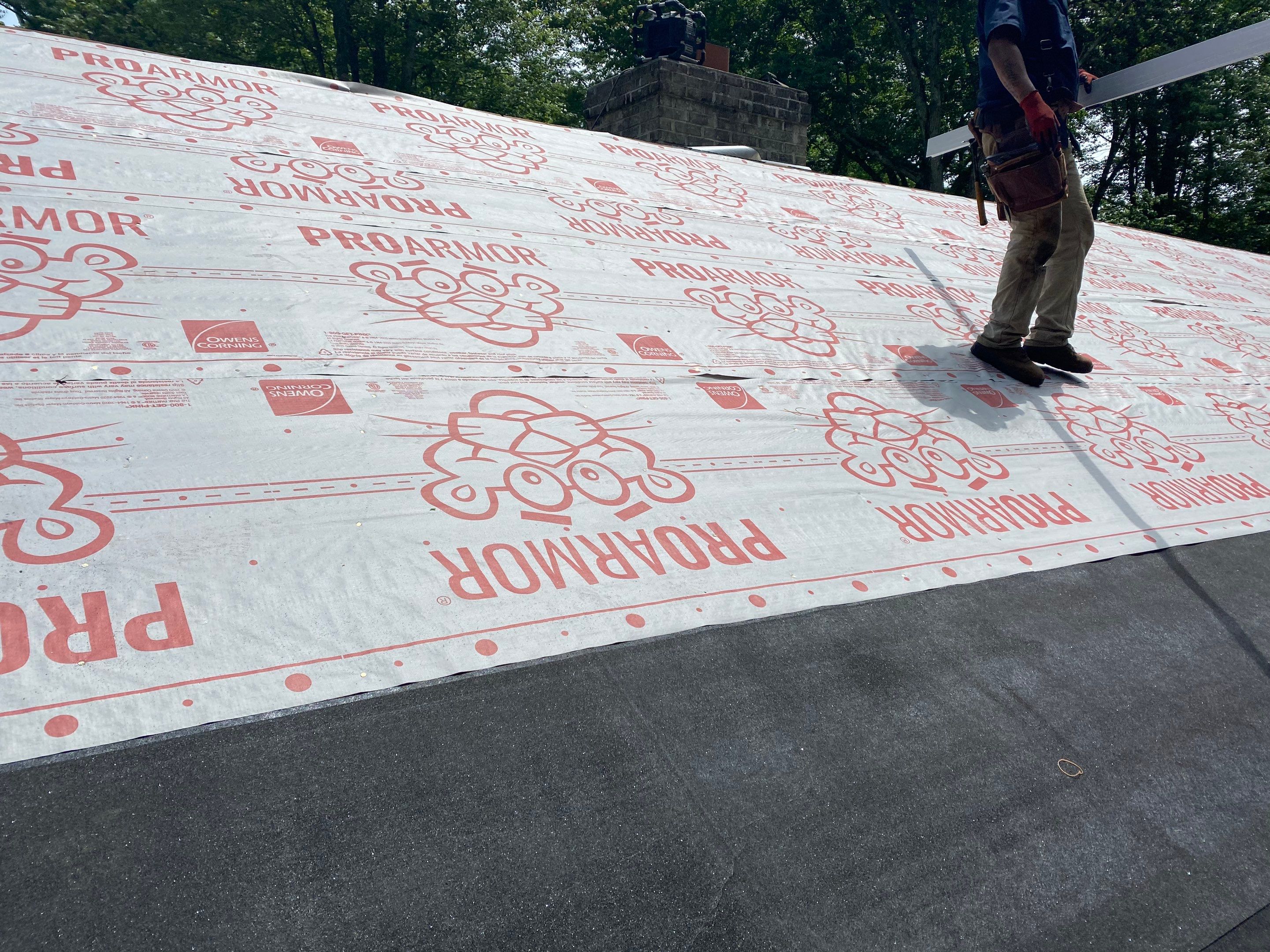 Commercial Roofing Installation using Owens Corning Duration Driftwood by A Plus Exterior