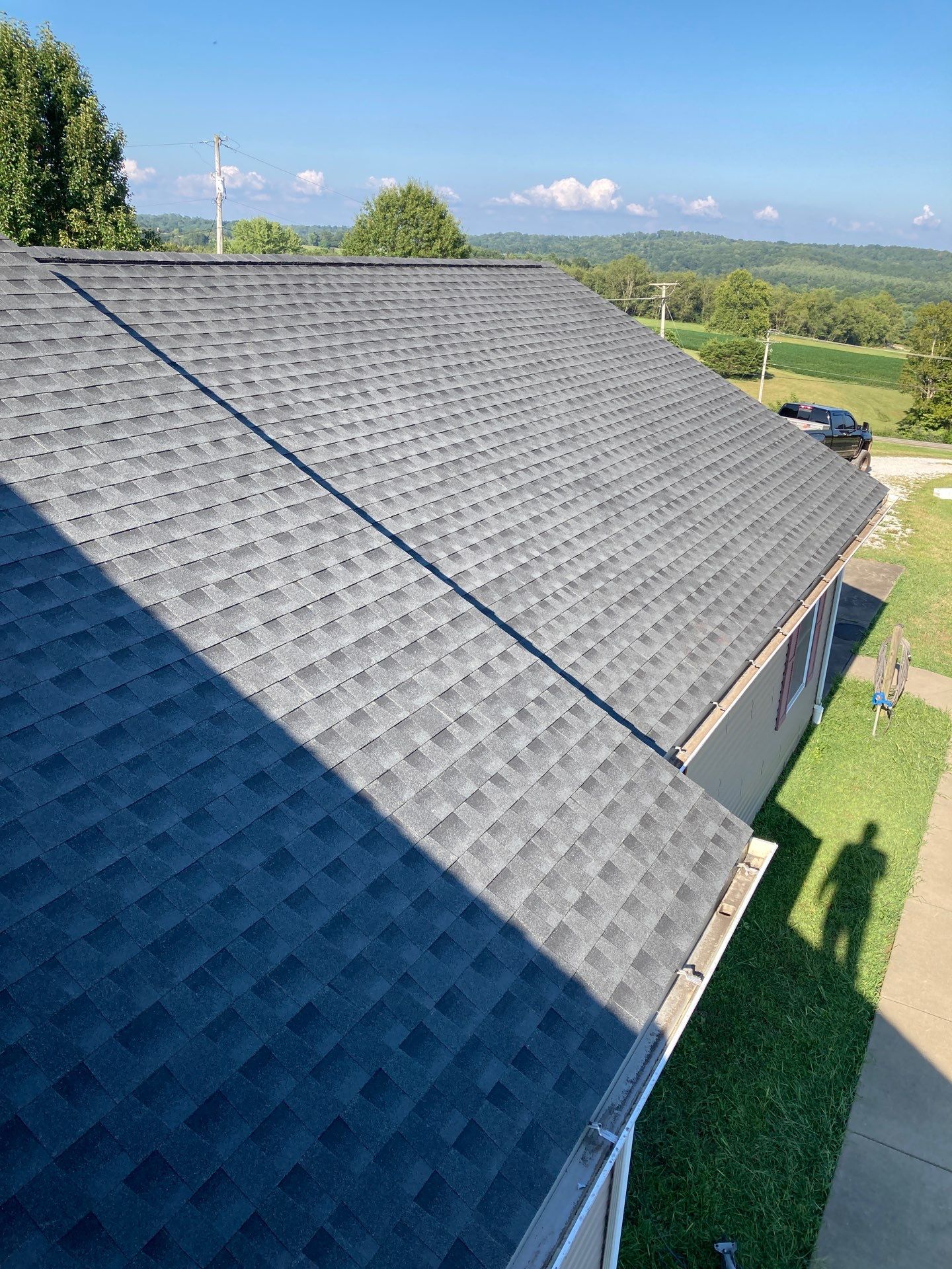 Residential Roofing Installation using GAF Timberline HDZ Charcoal by Rainstoppers Roofing
