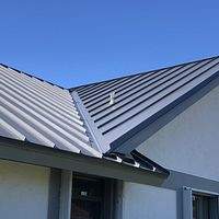 24ga 1.5" Mechanical Seam Charcoal Gray  by Total Roofing System The Metal Roof Experts