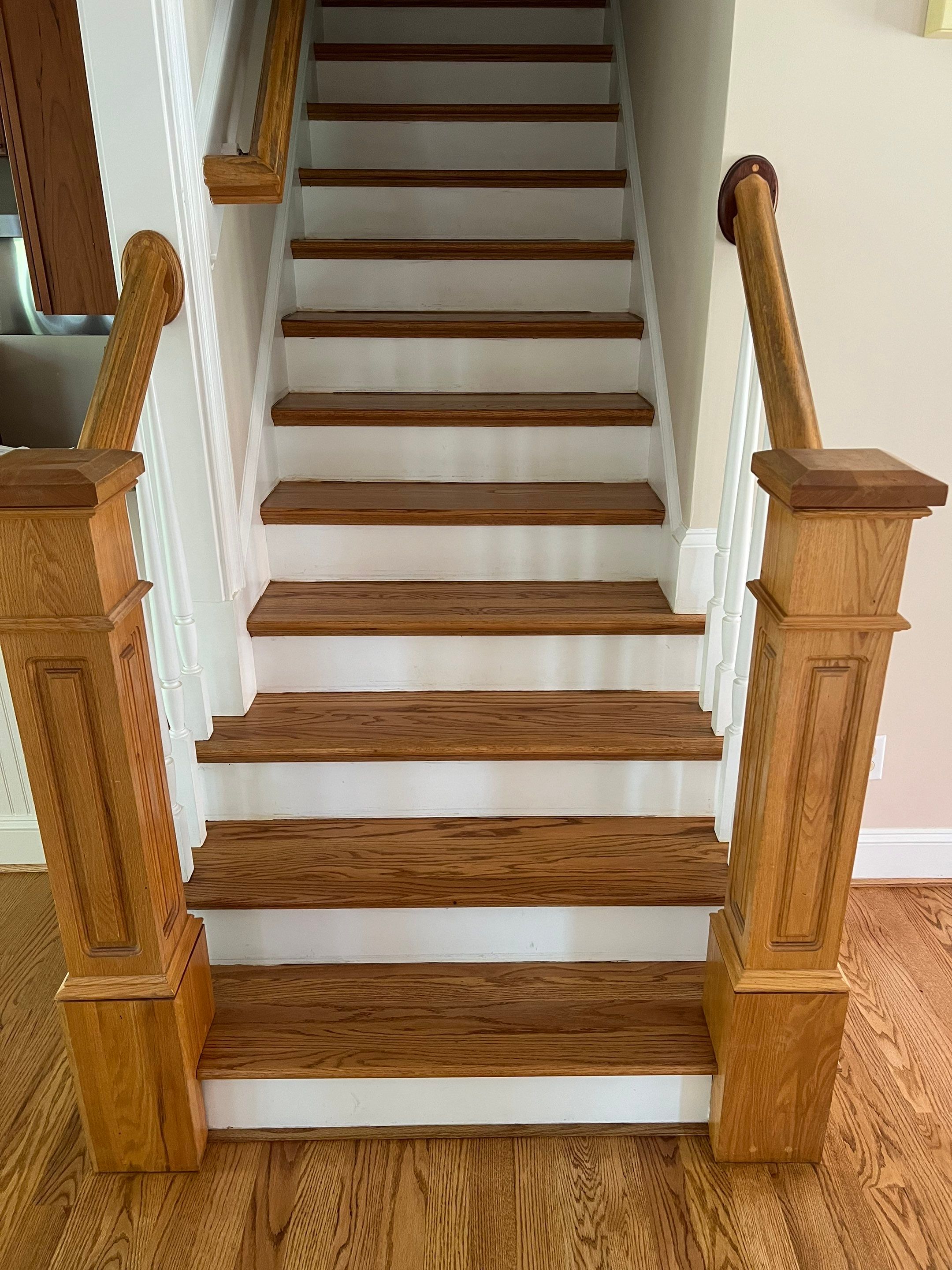 A beautiful refinishing project in The Oaks, Chapel Hill by Accent Custom Floors