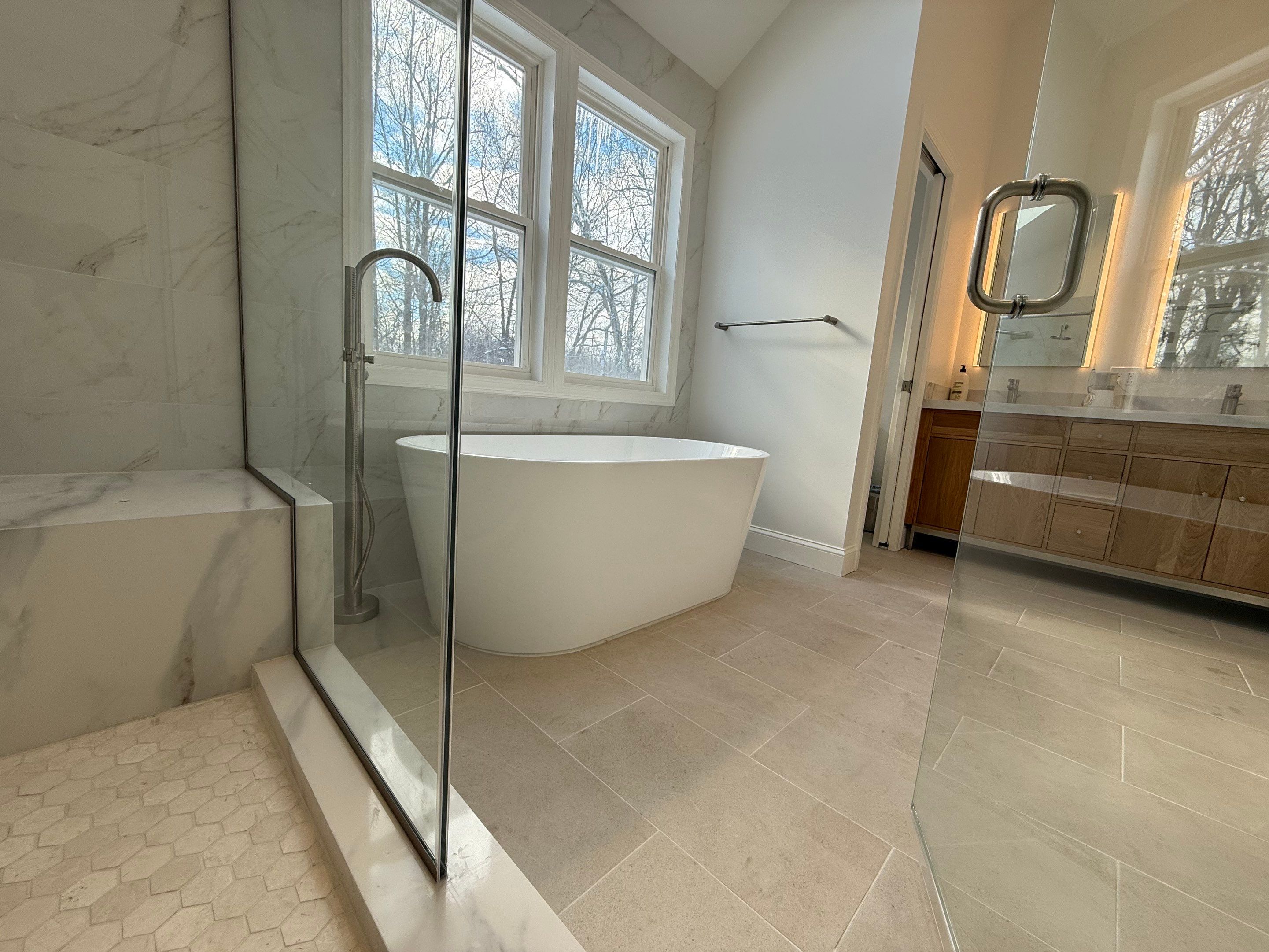 Bathroom Remodel using Tile by Home Concepts Construction