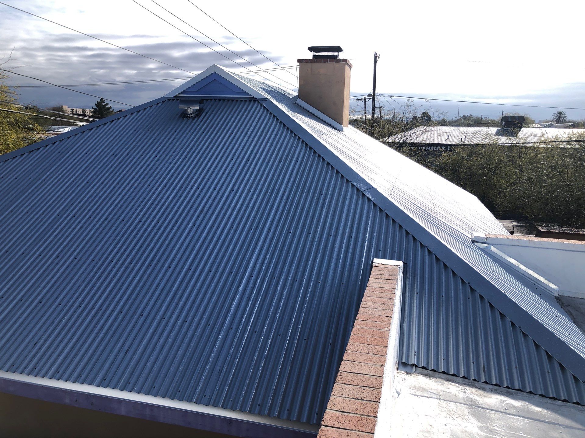 Metallic Silver Exposed Fastener by Reimagine Roofing