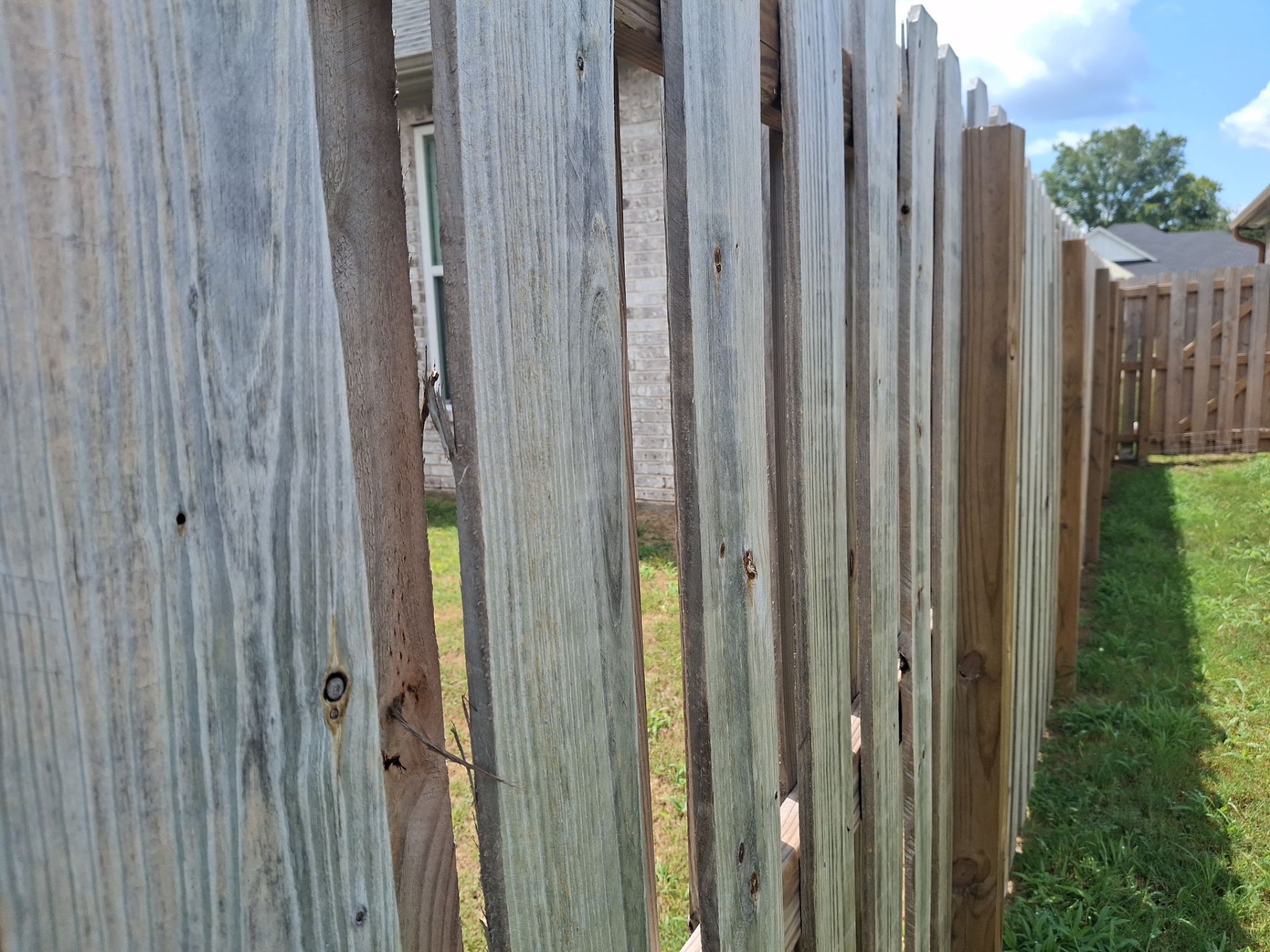 Touching Up a Fence in Whitehouse by Quality Coats Painting