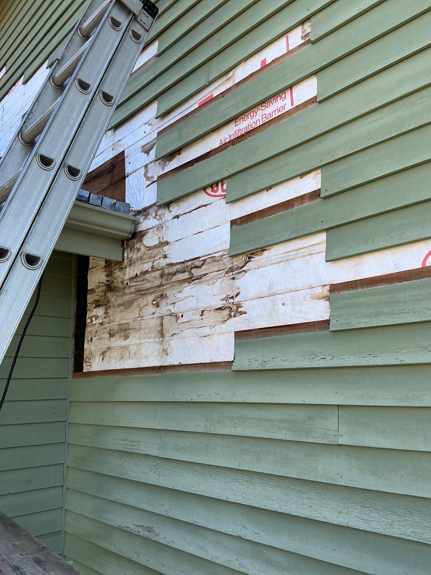 Wood Rot Repairs in Narragansett by Dennis Moffitt Painting