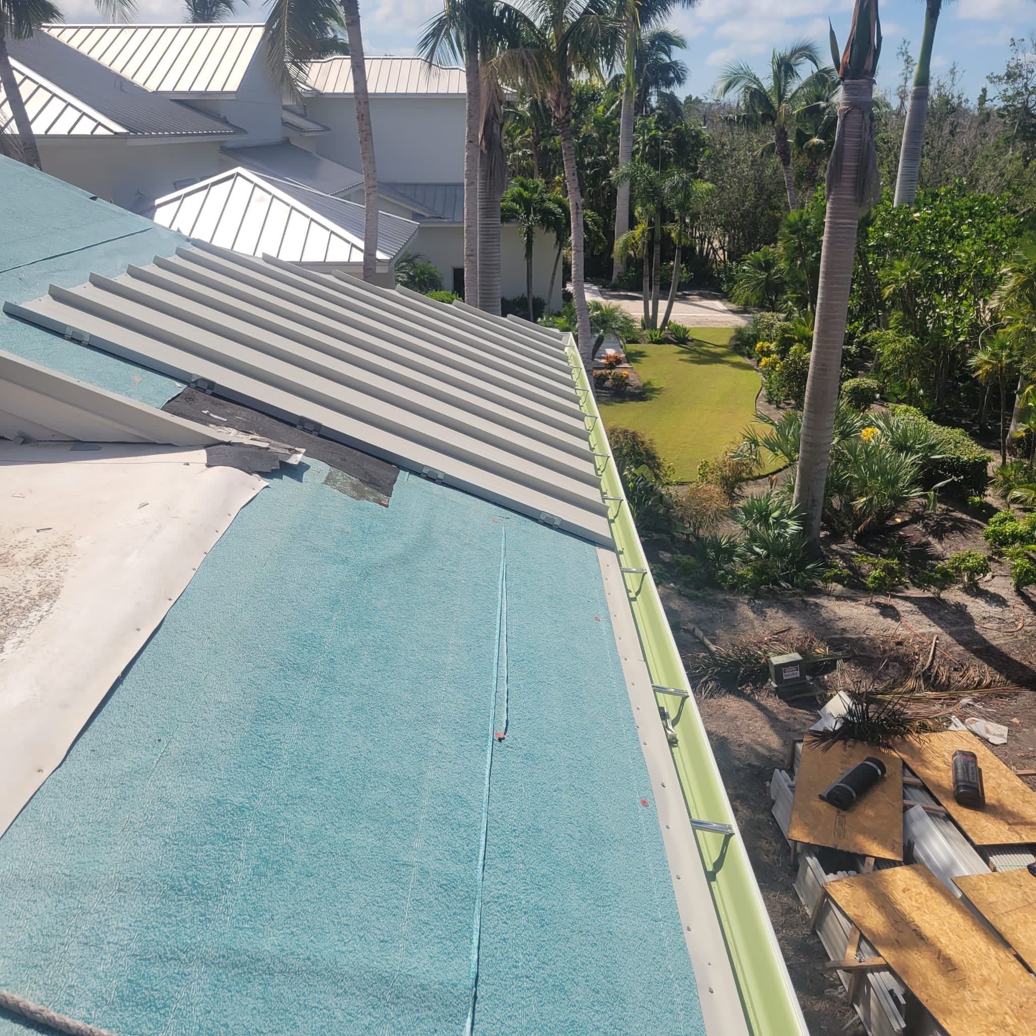 Sanibel Island Standing Seam Roof Replacement by Four Peaks Roofing
